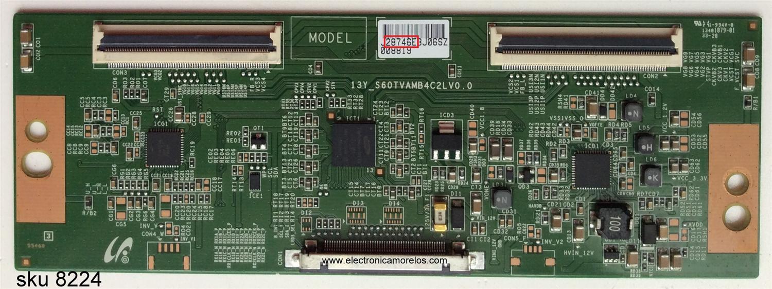 T-CON / SEIKI LJ94-28746E / 28746E / 31Y_S60TVAMB4C2LV0.0 / MODELO LE-32GCL-C	