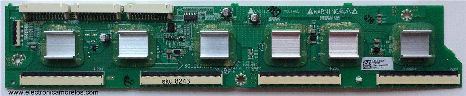BUFFER YDRVBT / LG EBR75470001 / EAX64789901 / PANEL PDP60R50000 / MODELOS 60PN5300-UF BUSLLJR / 60PN5000-UA.BUSLLJR / 60PH6700-UB.AUSLLJR / 60PN5700-UA.BUSLLJR