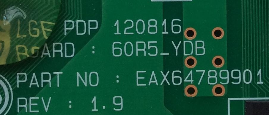 BUFFER YDRVBT / LG EBR75470001 / EAX64789901 / PANEL PDP60R50000 / MODELOS 60PN5300-UF BUSLLJR / 60PN5000-UA.BUSLLJR / 60PH6700-UB.AUSLLJR / 60PN5700-UA.BUSLLJR - Imagen 2