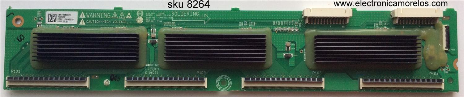 BUFFER YDRVTP / LG EBR73560801 / EAX64231801 / PANEL PDP60R30110 / MODELOS Z60PV220-UA / 60PV250-UB / 60PV490-UC / 60PV400-UB / 60PZ950-UA / 60PZ750-UG / 60PZ550-UA / 60PV450C-UA / 60PV450-UA / 60PZ850-UA