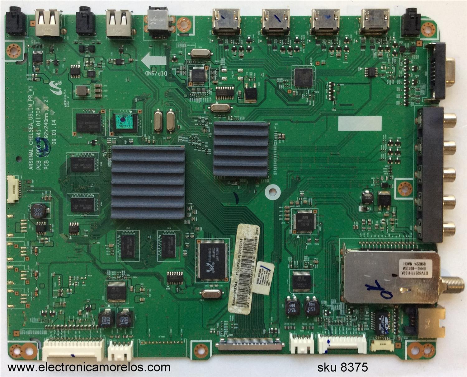 MAIN PARA TV  SAMSUNG NUMERO DE PARTE  BN94-02979A / BN41-01170A / BN97-03526A / MODELO UN46B7100WFXZA / PANEL LTF460HF08 A04
