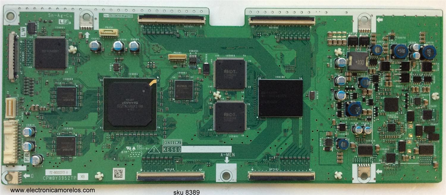 T-CON / SHARP CPWBY3952TPXB / CPWBY3952TP / KE560 / XE560WJ / MODELO LC-65SE94U	