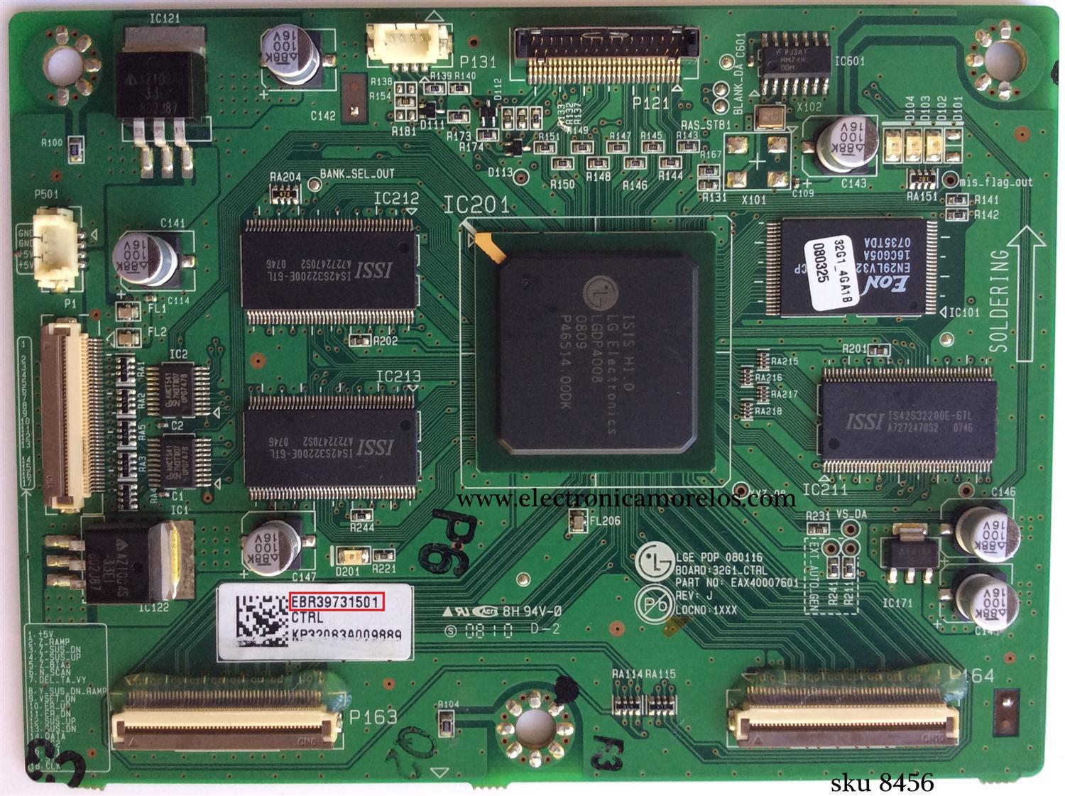 MAIN LOGICA / INSIGNIA EBR39731501 / EAX40007601 / 0940-0000-2780 / EAX40007601 / EAX42752001 / PANEL PDP32G1T000 / PDP32G1XXXX / MODELOS NS-PDP32-09 / VP322HDTV10A