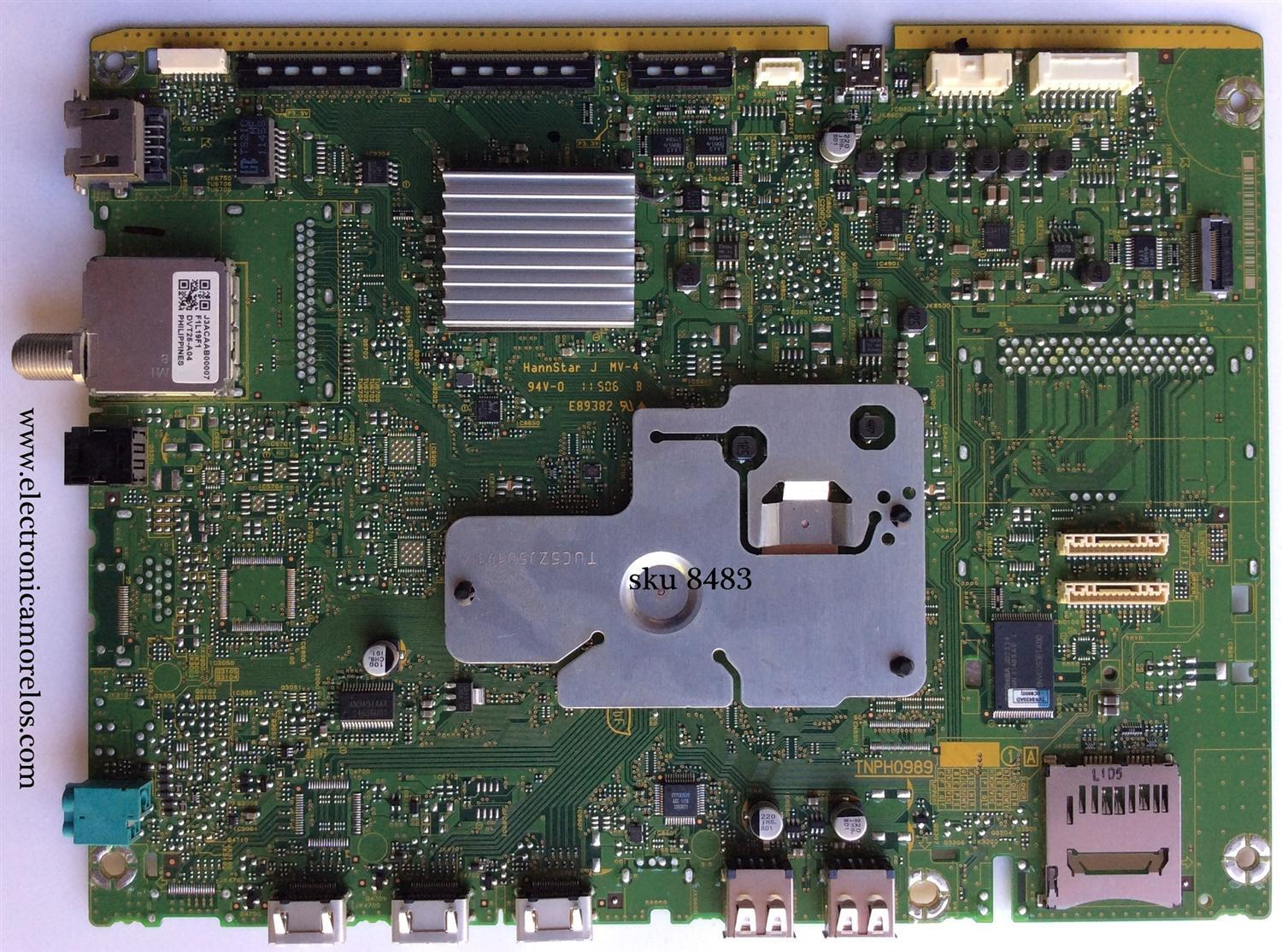 MAIN / PANASONIC TXN/A1REUUS / TNPH0989 / TNPH0989UB / MODELO TC-P55ST50	