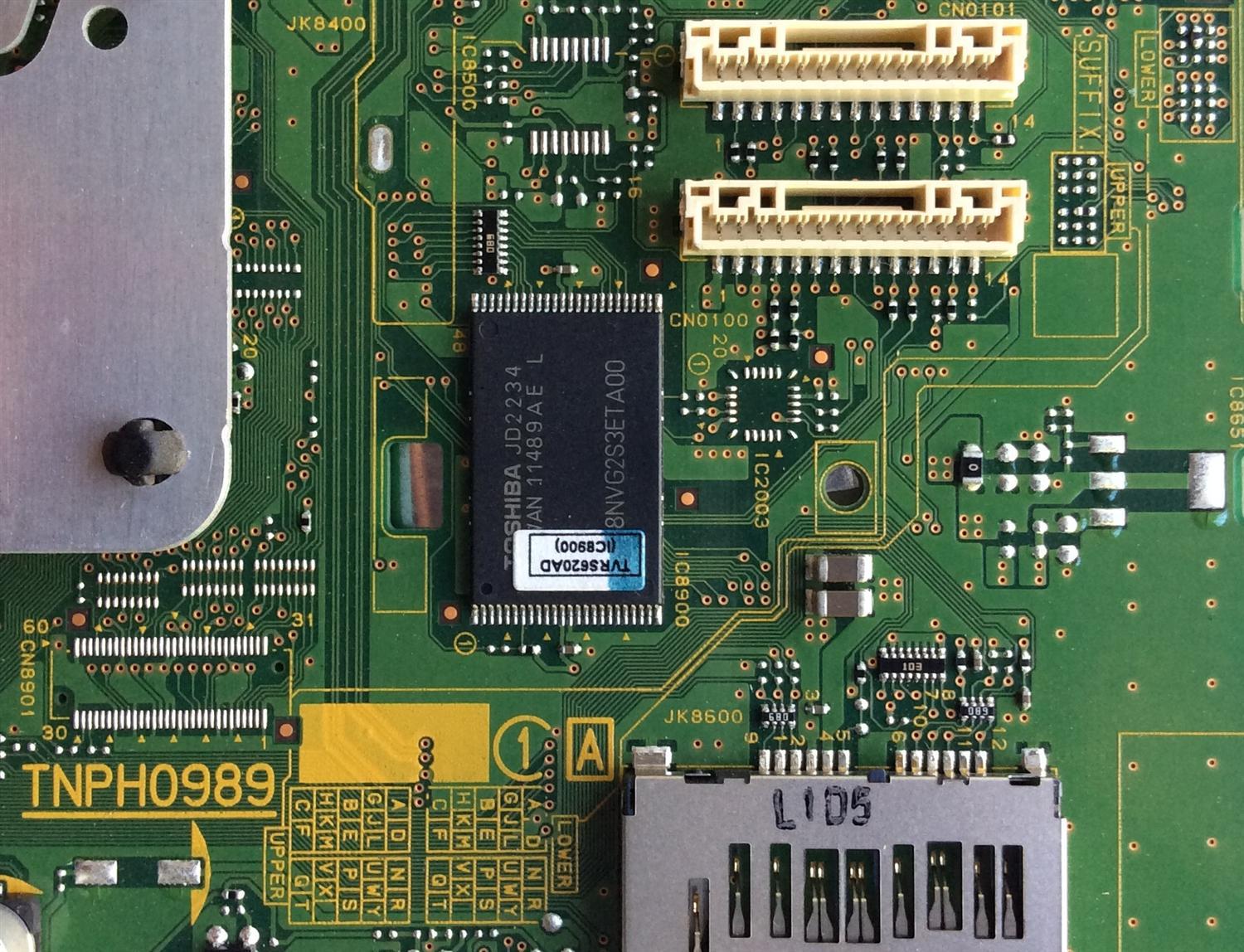 MAIN / PANASONIC TXN/A1REUUS / TNPH0989 / TNPH0989UB / MODELO TC-P55ST50	 - Imagen 3
