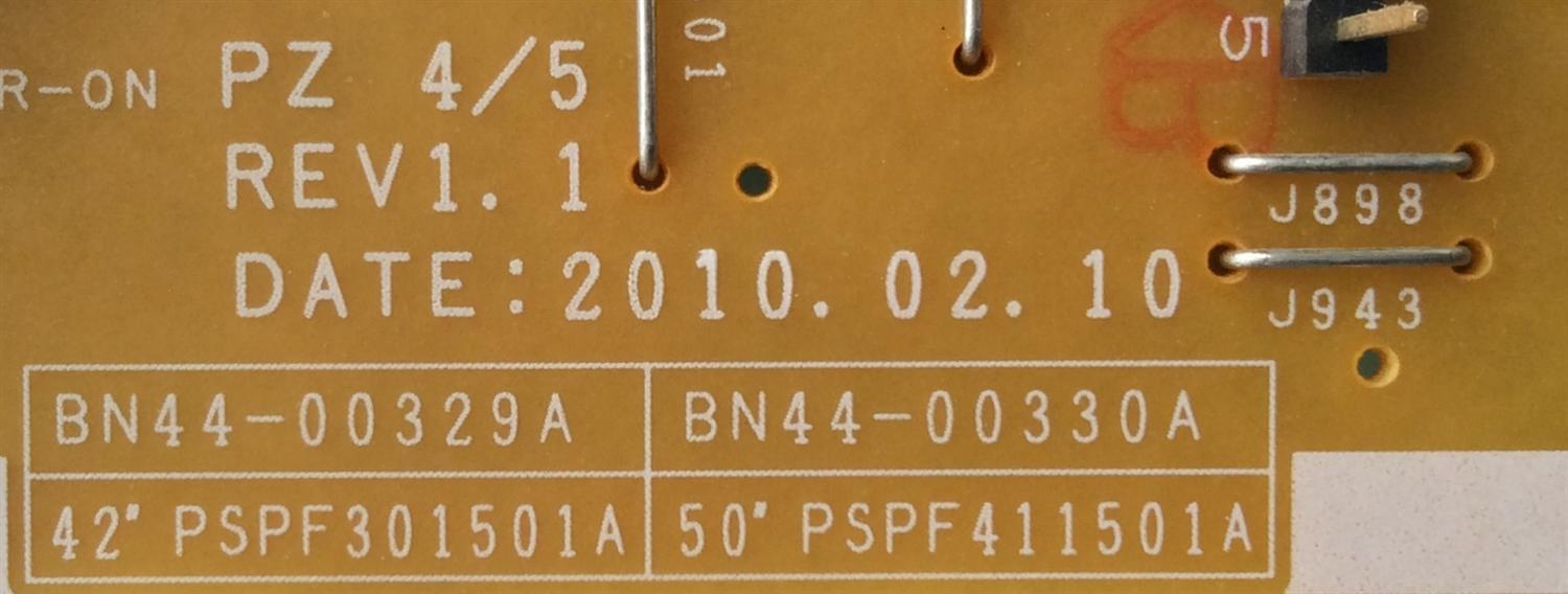 FUENTE DE PODER / SAMSUNG BN44-00329A / PSPF301501A / MODELO PN42C430A1DXZA	 - Imagen 2