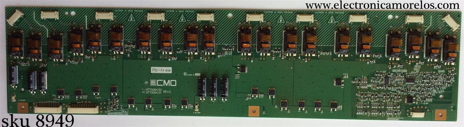 BACKLIGHT INVERSOR / INSIGNIA 27-D023893 / I470H1-20E-L101A / VIT70064.50 / MODELO NS-L47Q09-10A E479MZNKW1BMNN	