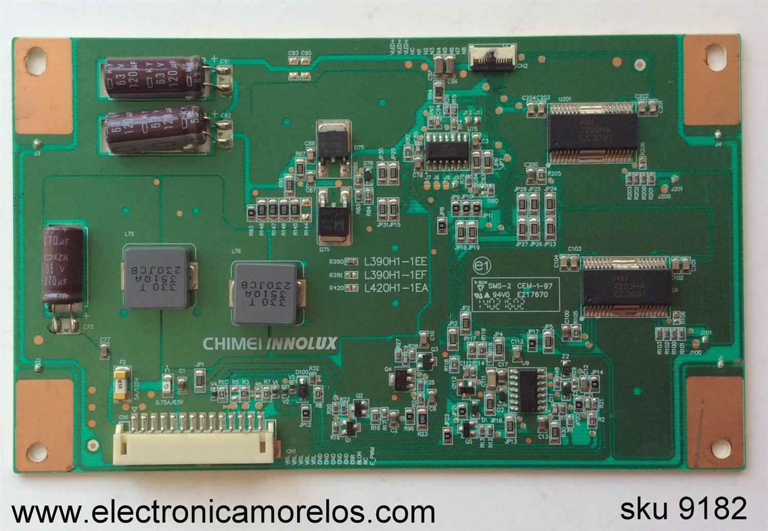 LED DRIVER / SANYO L390H1-1EE-C012C / L390H1-1EE / MODELO DP39E63 P39E63-00 / PANEL V390HJ1-LE1 Rev.C1	