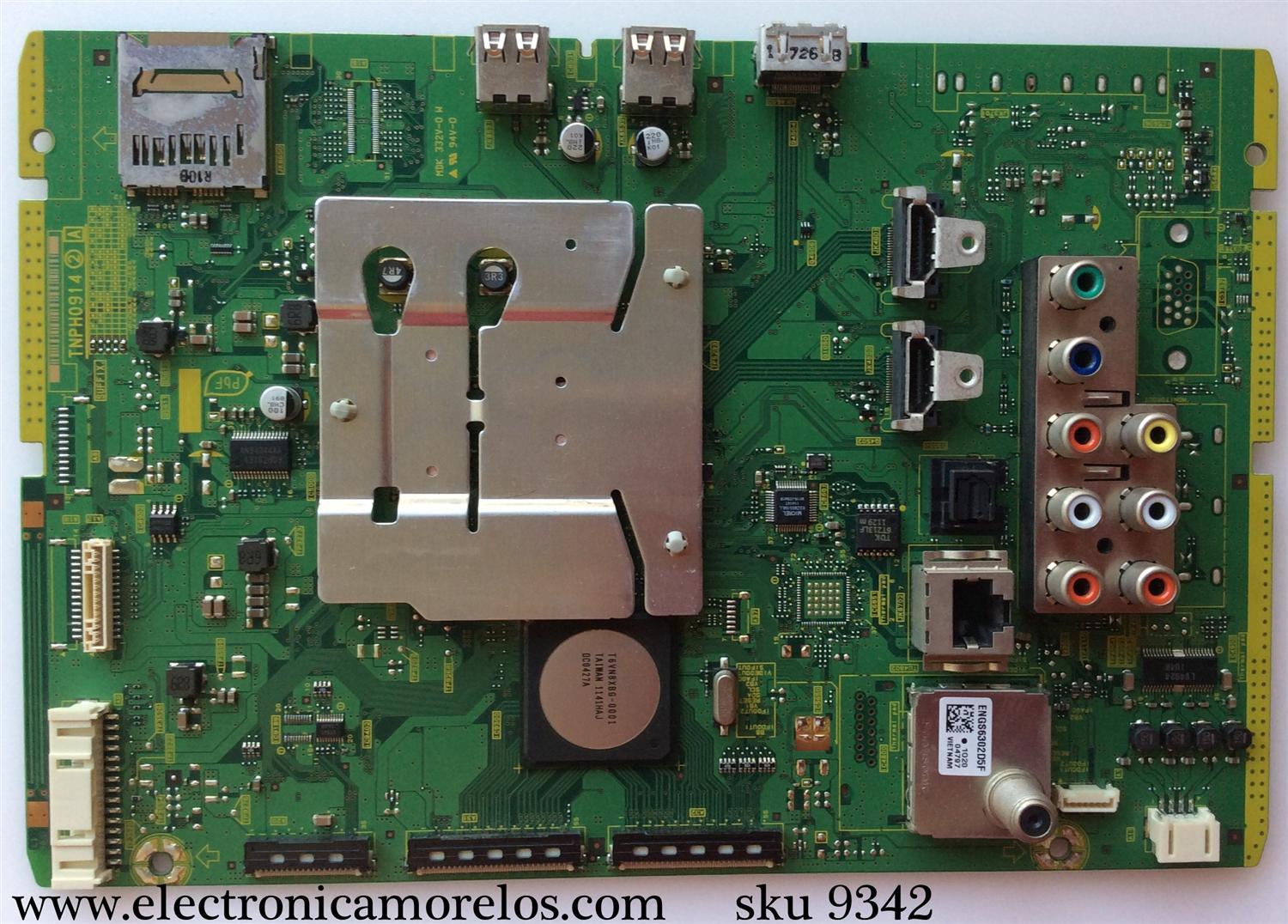 MAIN / PANASONIC TXN/A1PGUUS / TNPH0914AD / TNPH0914AT / TNPH0914AV / MODELO TC-P60S30 / PANEL MC153FU1411A	