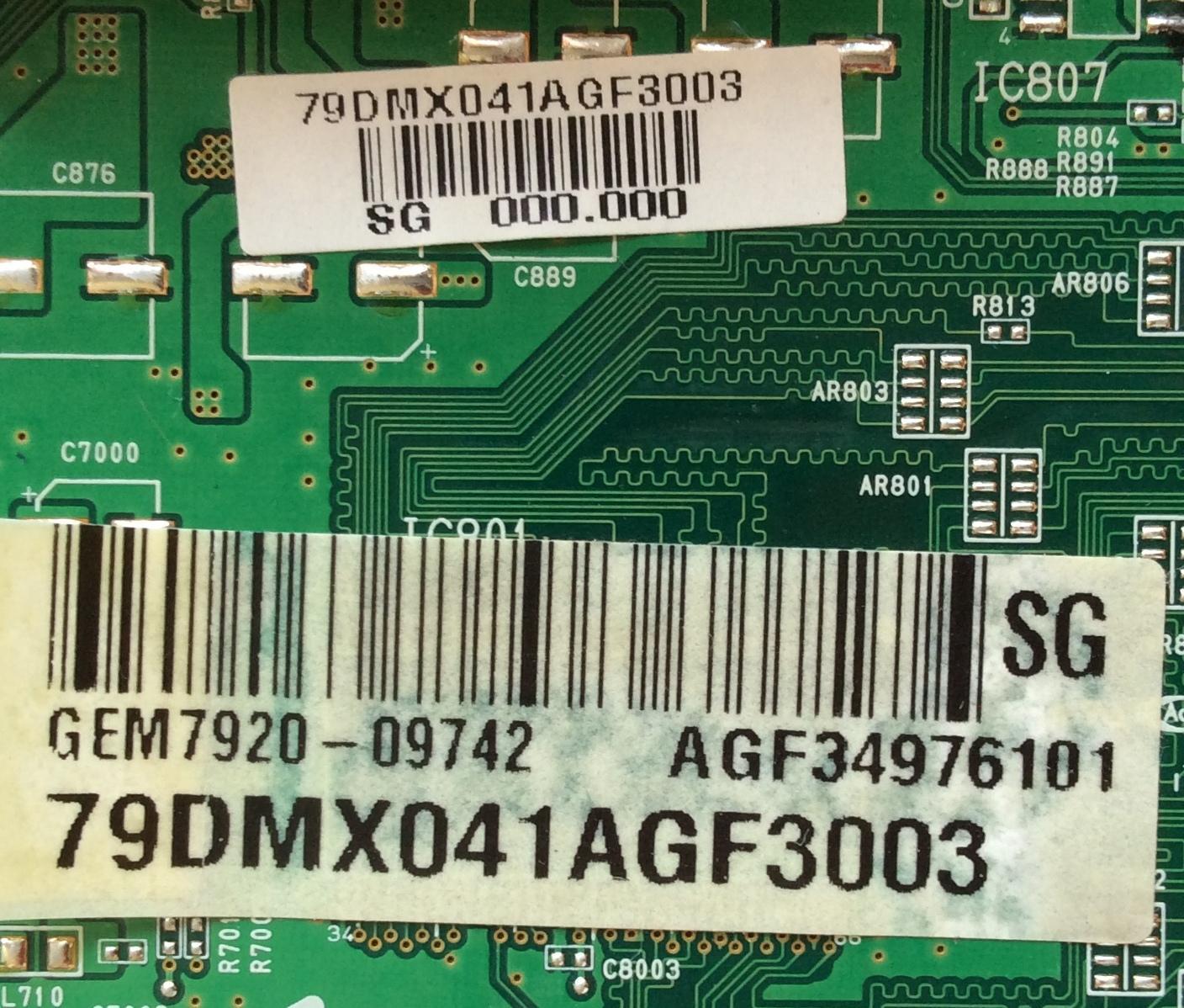 MAIN / LG AGF34976101 / EAX38648501(7) / SUSTITUTA AGF34976001 / MODELO 47LB9DF-UA / PANEL LC470WU2 (SL)(A3)	 - Imagen 2
