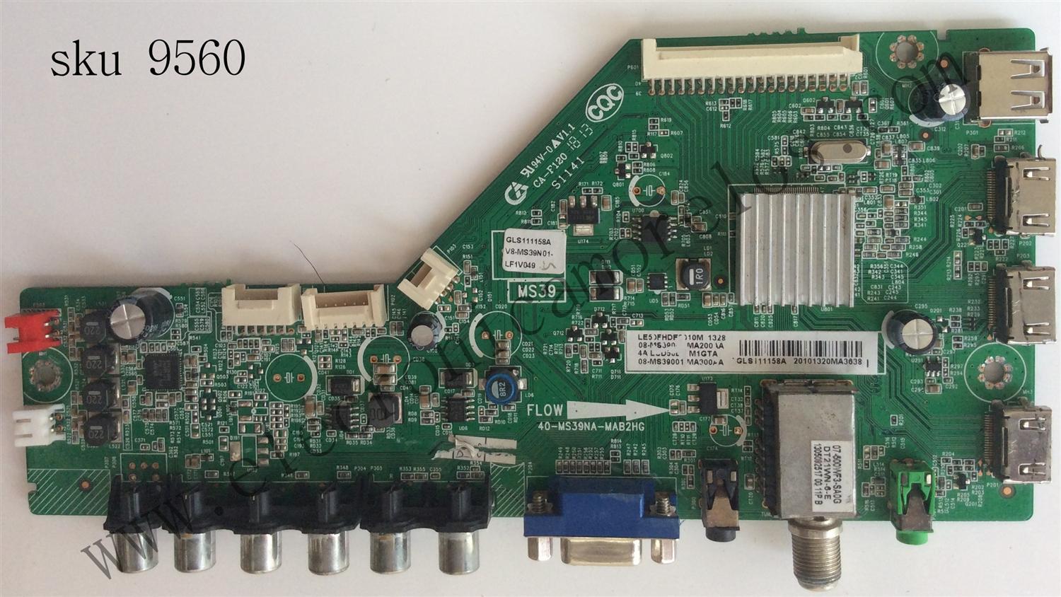 MAIN / TCL GLS111158A / V8-MS39N01-LF1V049 / 08-MS390001-MA300AA / 40-MS39NA-MAB2HG / MODELO LE50FHDF	