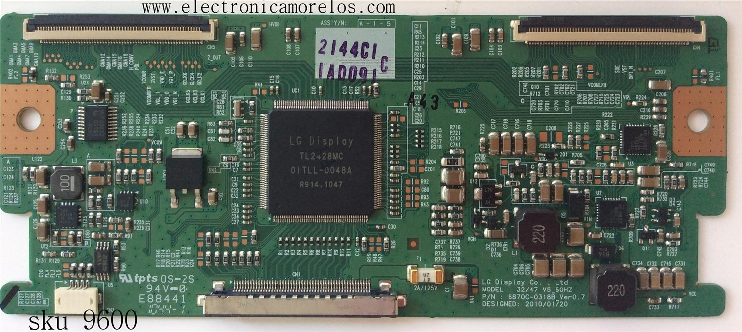 T-CON / SANYO 6871L-2144C / 6870C-0318B / 2144C / MODELO DP47840 P47840-00 / PANEL LC470WUN(SC)(A1)	