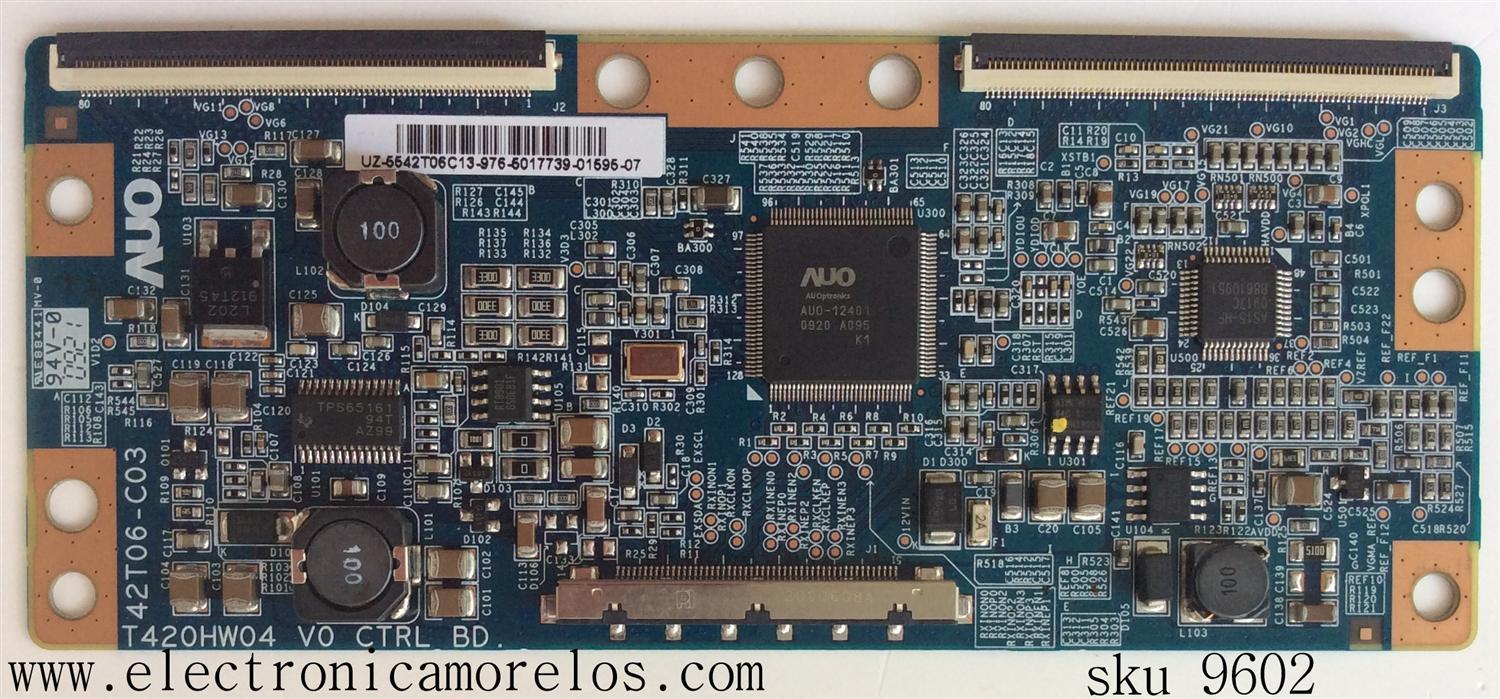 T-CON / SANYO 55.42T06.C13 / 42T06-C03 / 5542T06C13 / Y420HW04 / MODELO DP42849 P42849-01 / PANEL T420HW04 V.0	