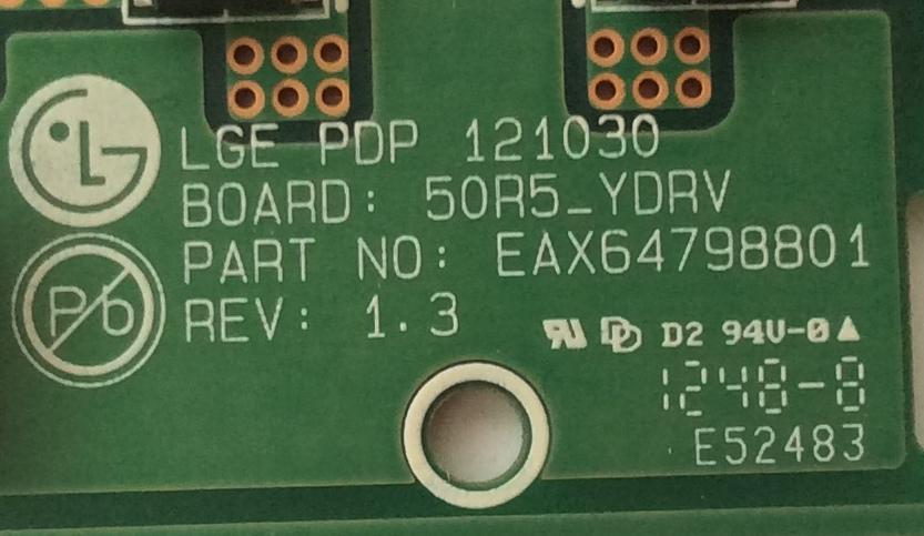 BUFFER / LG EBR75771401/ EAX64798801 / MODELO 50PN6500-UA.BUSLLHR /PANEL PDP50R50000	 - Imagen 2