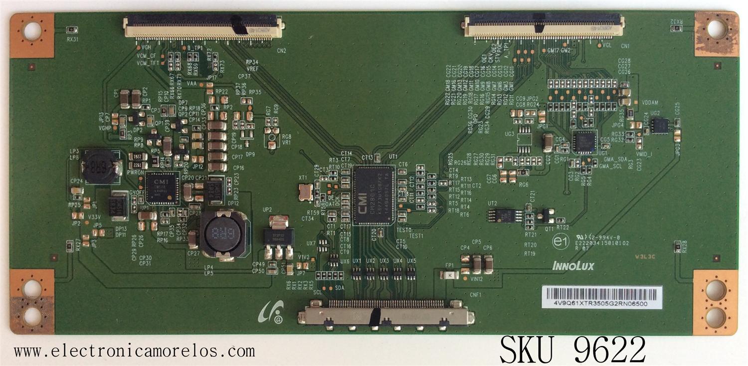 T-CON / LG NC500DUN-VXBP3 / 4V9Q61XTR / MODELO 50LF6000-UB BUSJLOR / PANEL NC500DUN-VXBP3	