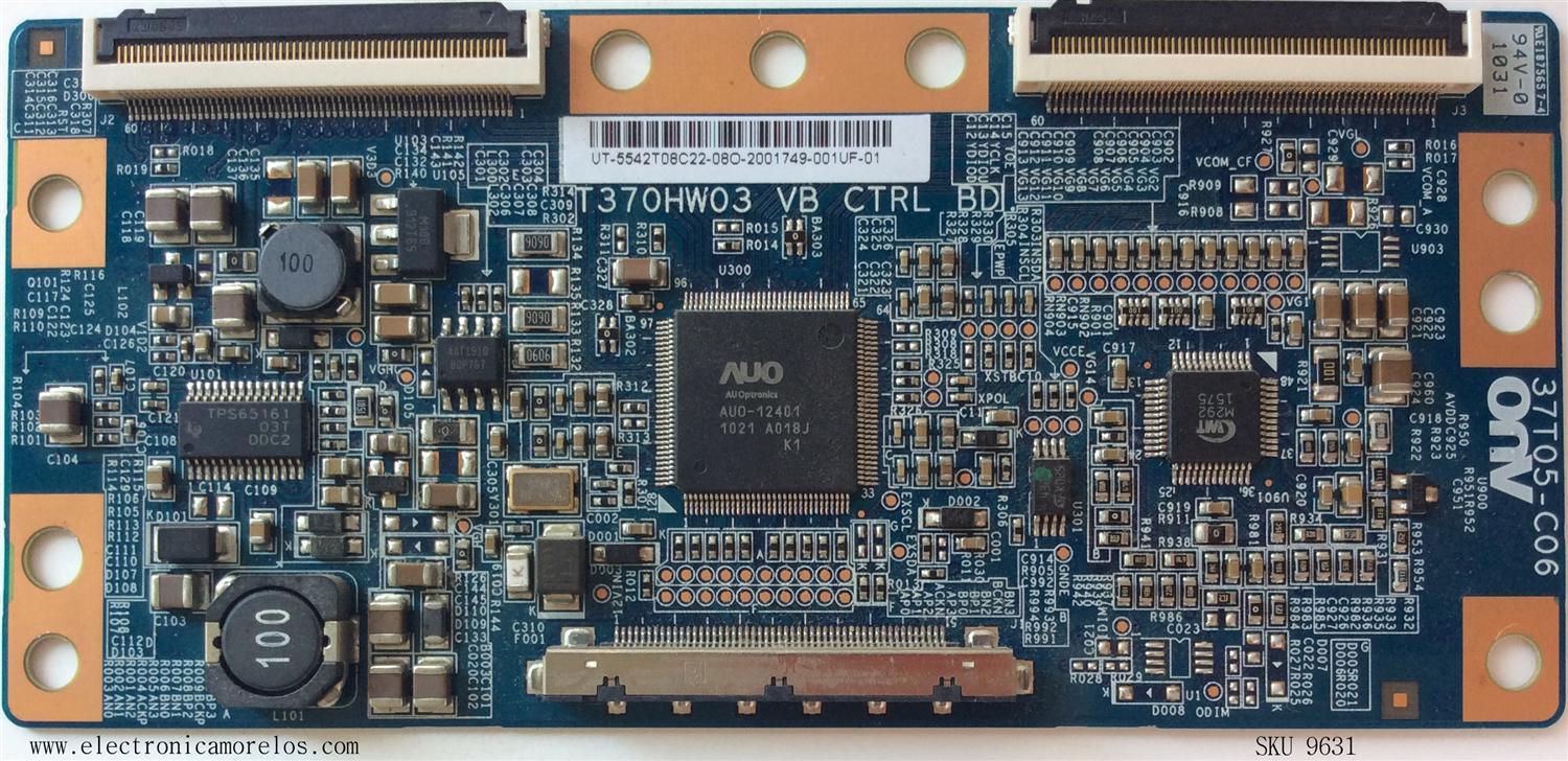 T-CON / LG 55.42T08.C22 / T370HW03 / 5542T08C22 / 37T05-C06 / MODELO 42LH260H-UB / PANEL T370HW03	