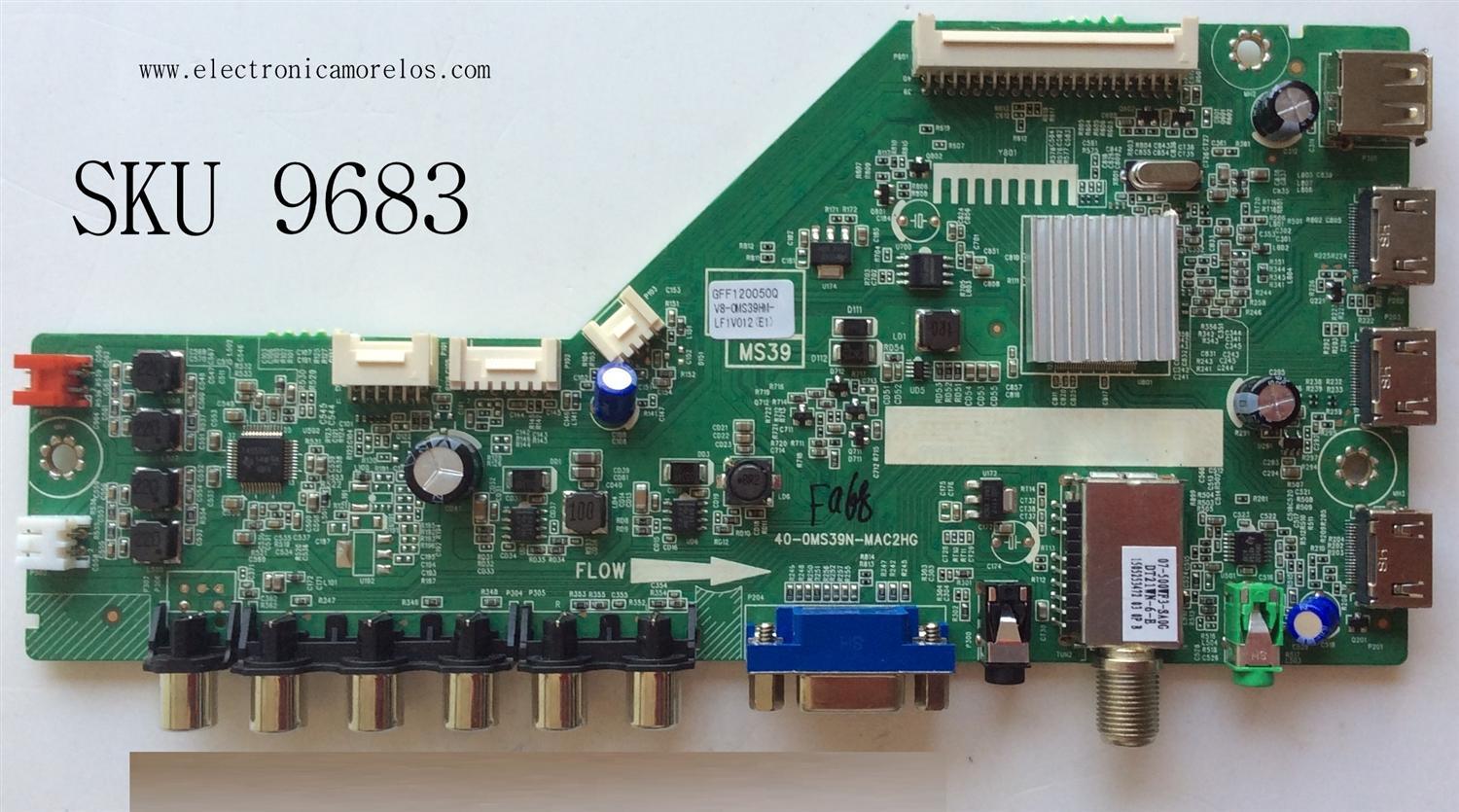MAIN / TCL V8-OMS39HM-LF1V012(E1) / GFF120050Q / V8-0MS39HM-LF1V012(E1) / 40-OMS39N-MAC2HG / MODELO L40B3800A