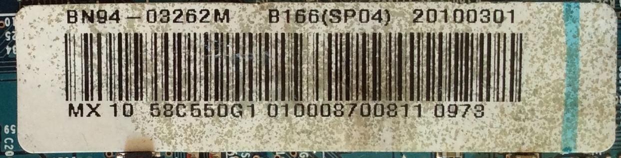 MAIN PARA TV  SAMSUNG  NUMERO DE PARTE   BN94-03262M / BN41-01344A / SUSTITUTAS BN94-03775D / BN96-14800A / BN96-15074A / PANEL S58FH-YB05 / MODELO PN58C550G1FXZA UY01 - Imagen 2