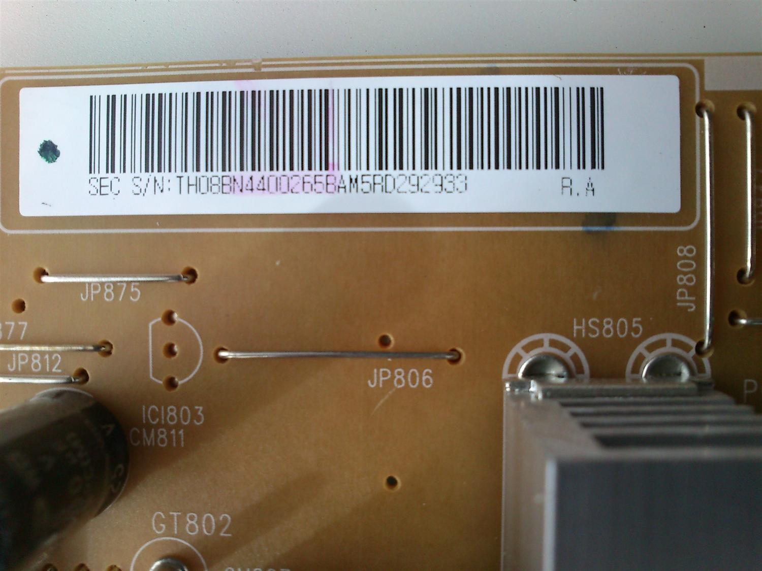 FUENTE DE PODER SAMSUNG BN44-00265B / I46F1_9HS / E301536 / MODELOS   LE46B650T2 / LE46B651T3 /  LE46B653T5 / LN46B530P7 / LN46B610A5  / LN46B630N1F / LN46B640R3 / LE46B620R3W / LE46B579A5S   / LE46B550A5 /  LE46B551A6  / LE46B554M2W / LN46B650T1F - Imagen 3