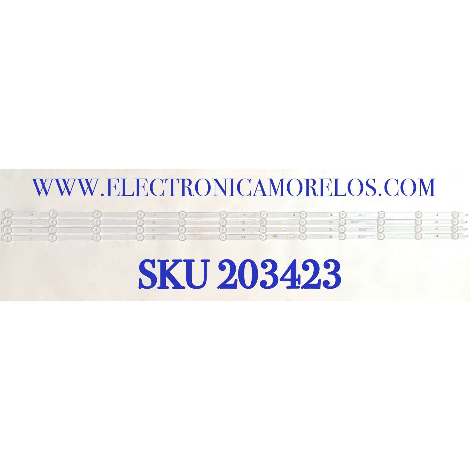 KIT DE LED'S PARA TV ONN (4 PIEZAS) / NUMERO DE PARTE 30360012007 / 30360012008 / LED60D12A-ZC62AG-05 / LED60D12B-ZC62AG-05 / 60000M035 / 60000M045 / 200807BF3 / 200808BF3