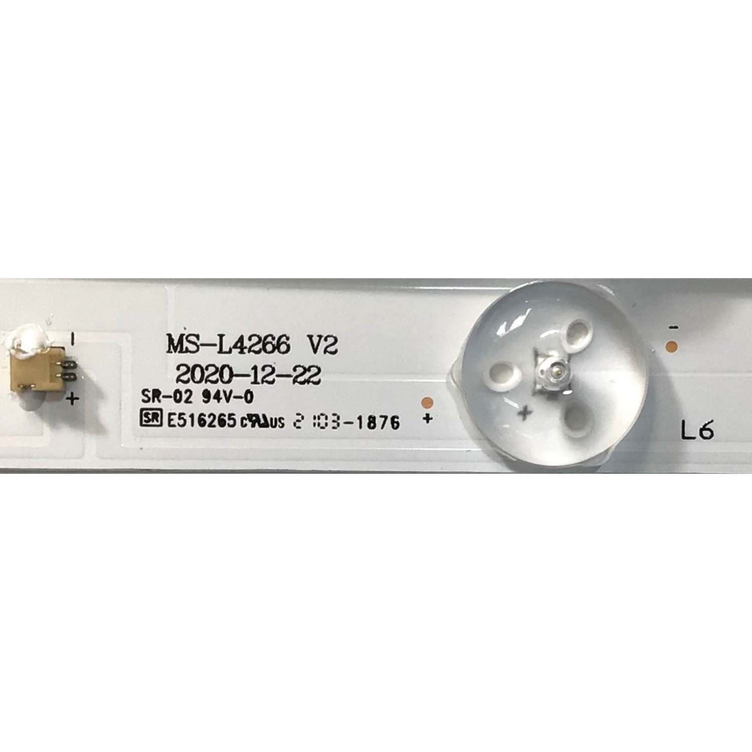 KIT DE LEDS PARA TV WBOX ( 3 PZ ) / NUMERO DE PARTE MS-L4266 / 15.124.0430.007 / E516265 / PANEL GJT43DF-GX / MODELO 0E-43M0N1080 - Imagen 3