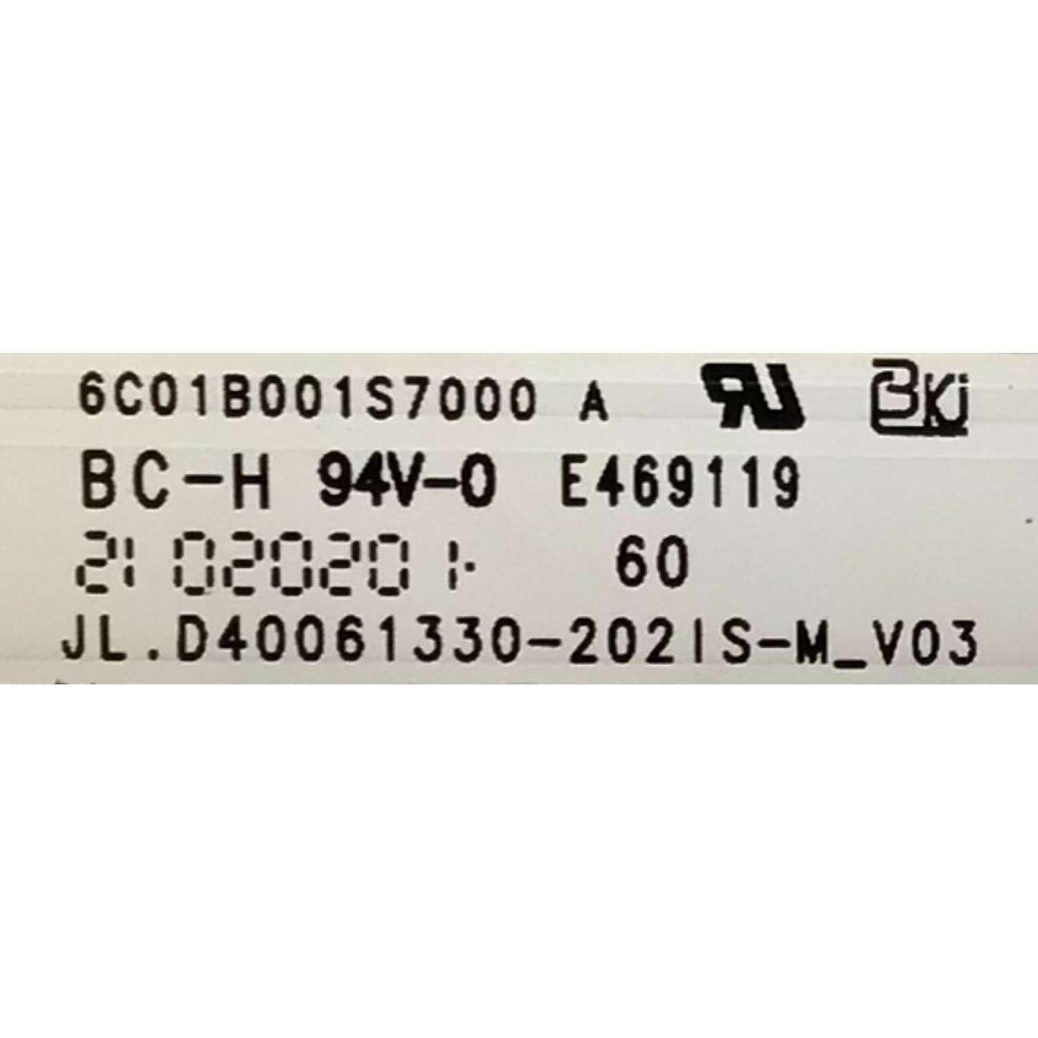 KIT DE LEDS PARA TV VIZIO 2 PIEZAS ORIGINALES / NUMERO DE PARTE 6C01B001S7000 / JL.D40061330-202IS-M_V03 / JL.D40061330-2021S-M / E469119 / PANEL V400HJ9-D03 REV.C1 / MODELO D40F-J09 / D40F-J09 LINID4KX - Imagen 3