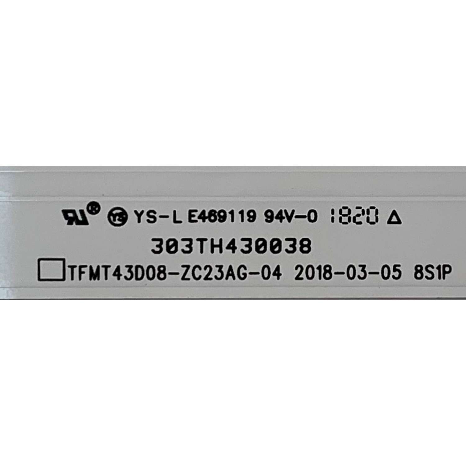 KIT DE LEDS PARA TV WESTINGHOUSE ( 3 PZ ) / NUMERO DE PARTE 303TH430038 / TFMT43D08-ZC23AG-04 / E469119 / 112600155ZC00 / MODELOS WD43UB4530 / WG43UX4100 / WE43UB4530 - Imagen 4