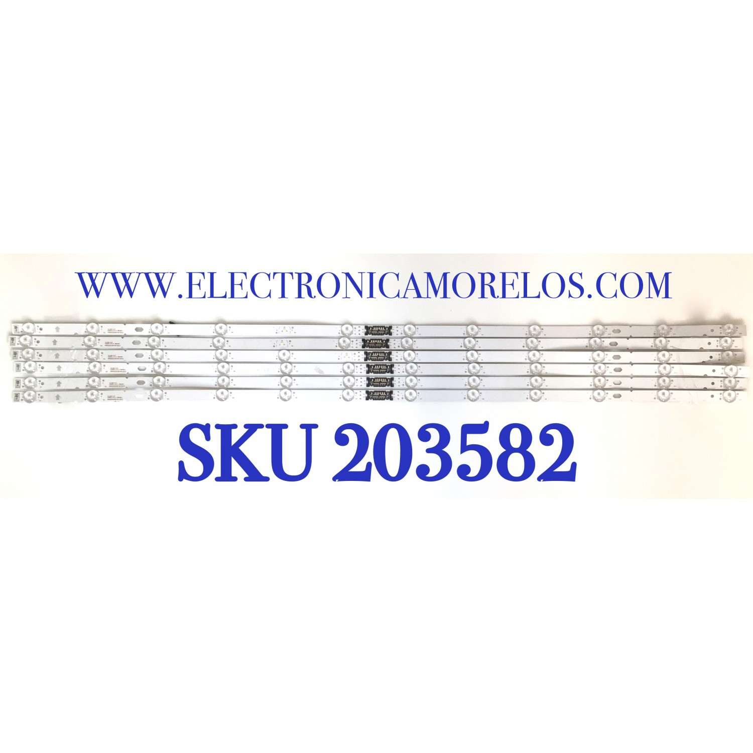 KIT DE LED'S PARA TV SONY ((6 PIEZAS)) / NUMERO DE PARTE SN50D2336 / SN50D2336 6X12(C) / 42WM6FC / MODELO XR-50X90J / XR50X90J