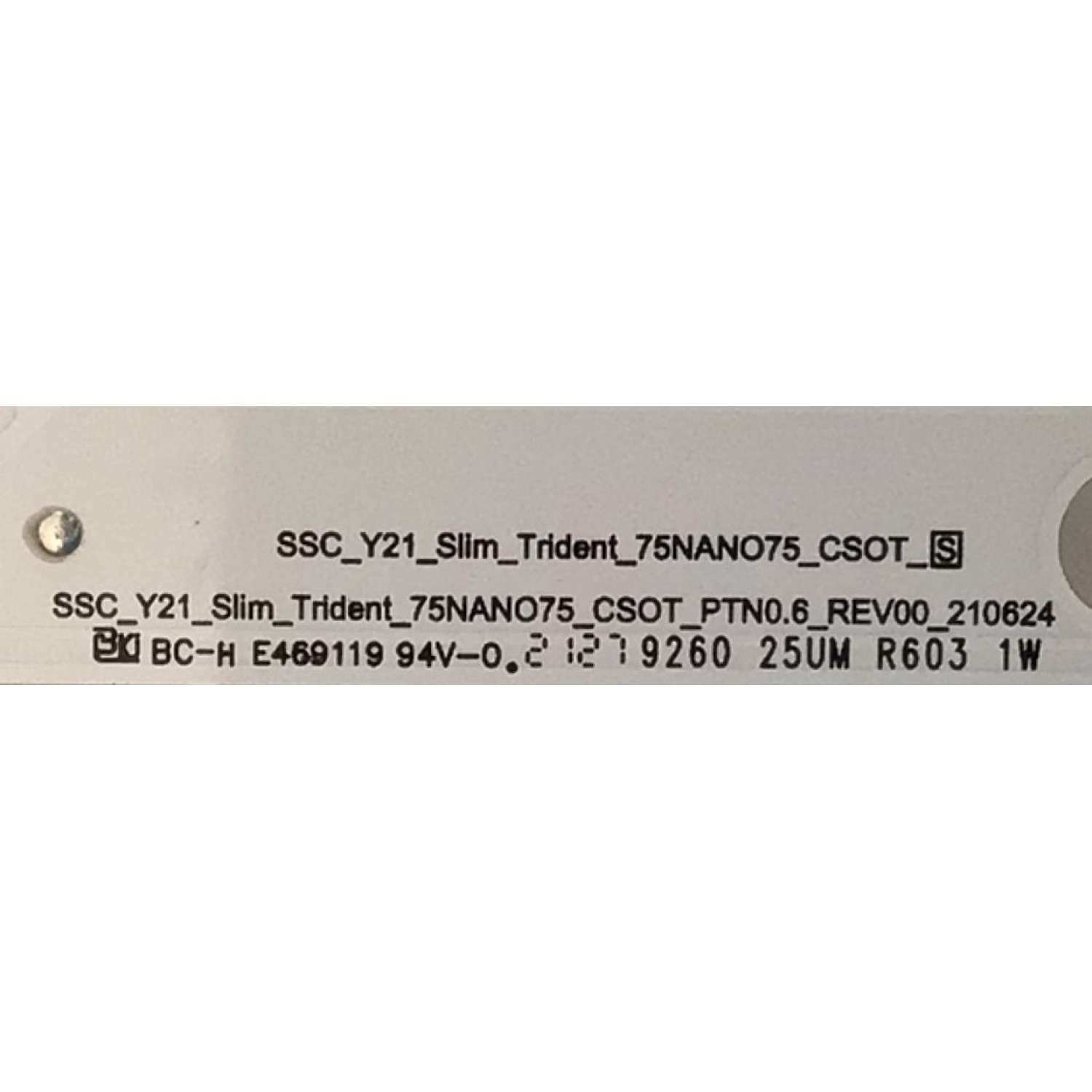 KIT DE LED'S PARA TV LG NANOCELL ((9 PIEZAS)) / NUMERO DE PARTE EAV65013801 / SSC_Y21_SLIM_TRIDENT_75NANO75_CSOT_S / SSC_Y21_SLIM_TRIDENT_75NANO75_CSOT_PTN0.6_REV00_210624 / PANEL NC750TQG-VCKP1 / MODELO 75NANO75UPA / 75NAN075UPA / 75NANO75UPA.BUSCLKR - Imagen 3