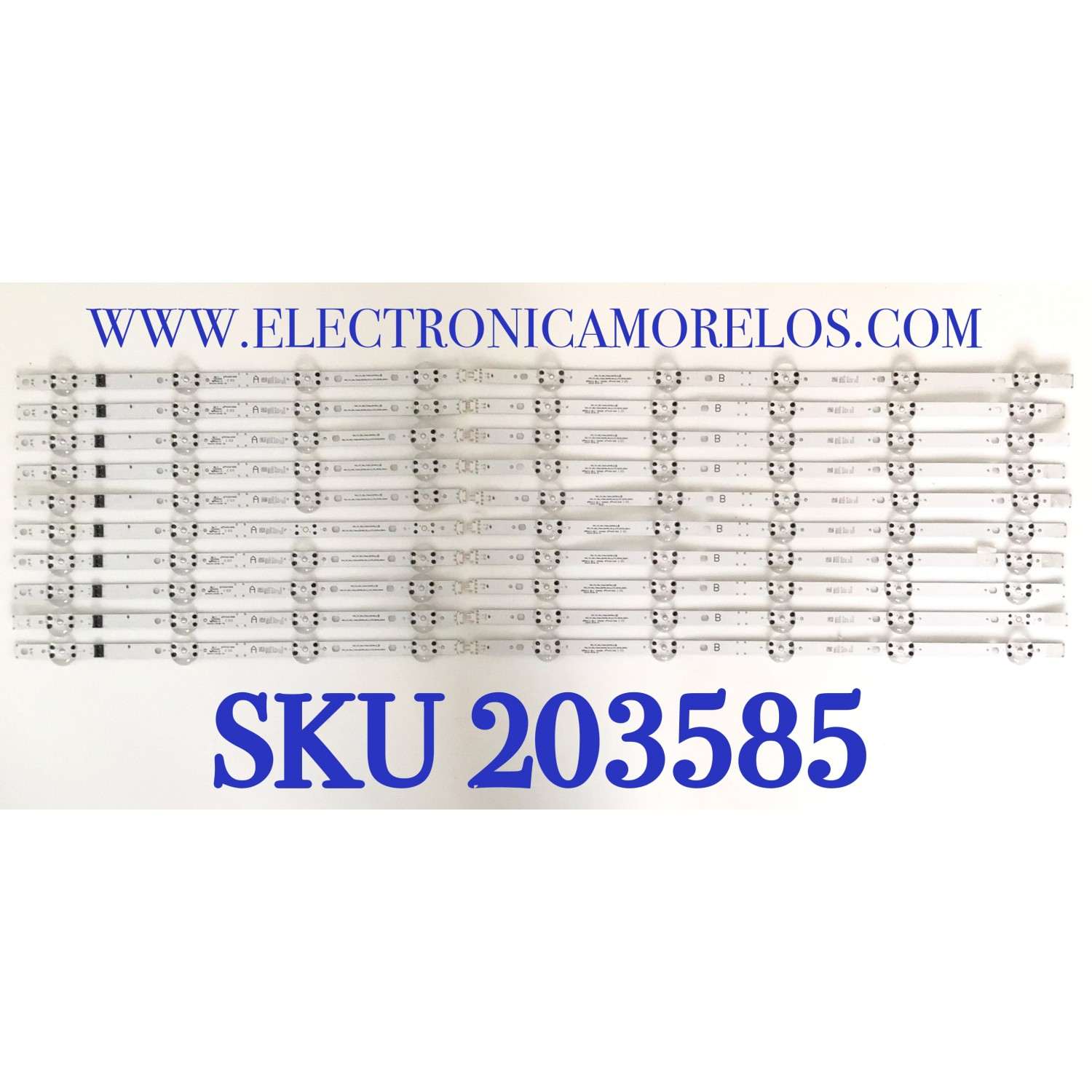 KIT DE LED´S PARA TV LG ( 20 pz ) / NUMERO DE PARTE EAV65011801 / EAV65011701 / PC66188B / PANEL NC820TQF-VXKH1 / MODELO 82UP8770PUA
