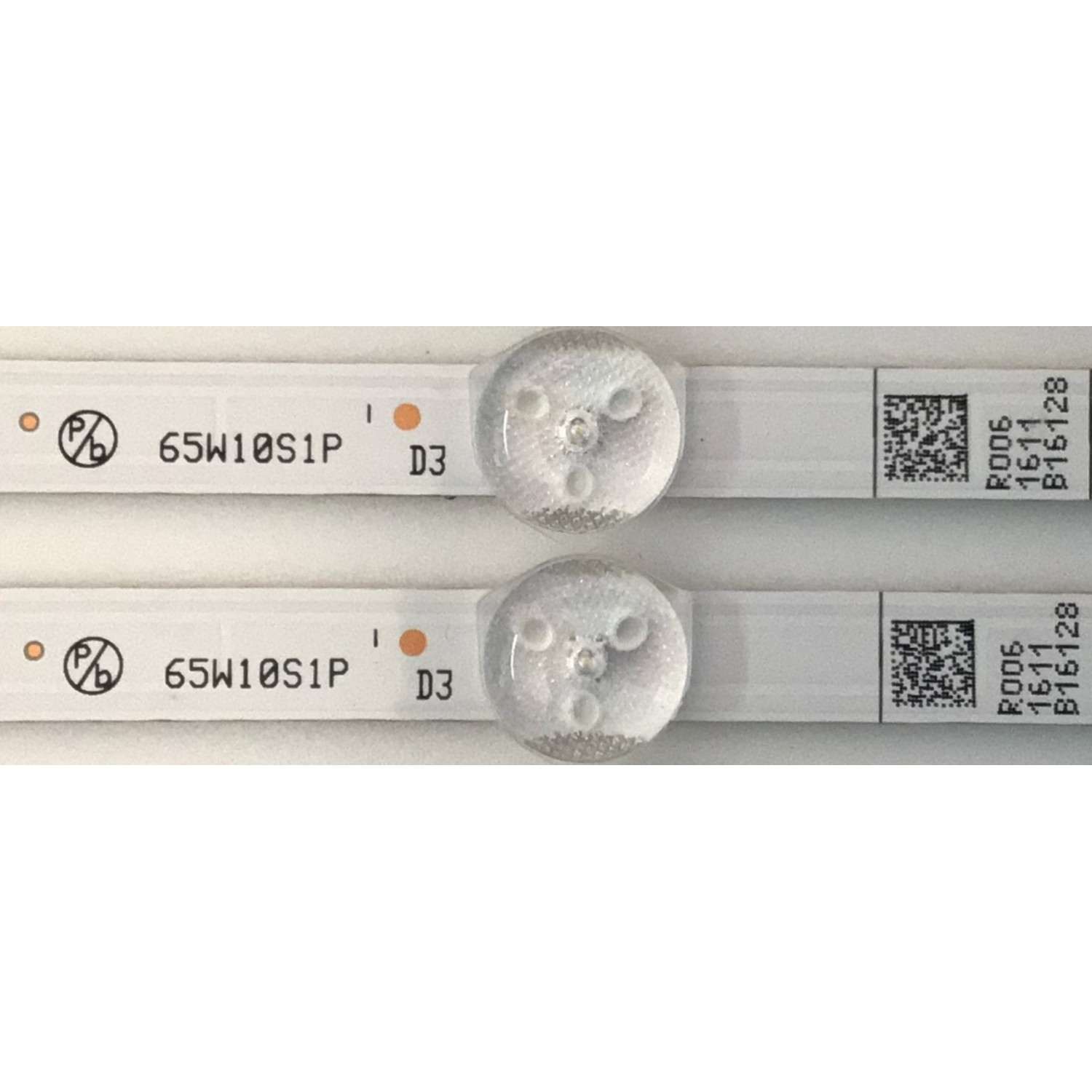 KIT DE LEDS PARA TV PHILIPS ORIGINAL 6 PIEZAS / NUMERO DE PARTE UDULEDREF006 / RF-EN650002SR30-1001 / 65W10S1P / UDULEDREF006 REV.A / DISPLAY HV650QUB-F70 REV.2.0 / MODELOS 65PFL4756/F7 / 65PFL5766/F7 - Imagen 3