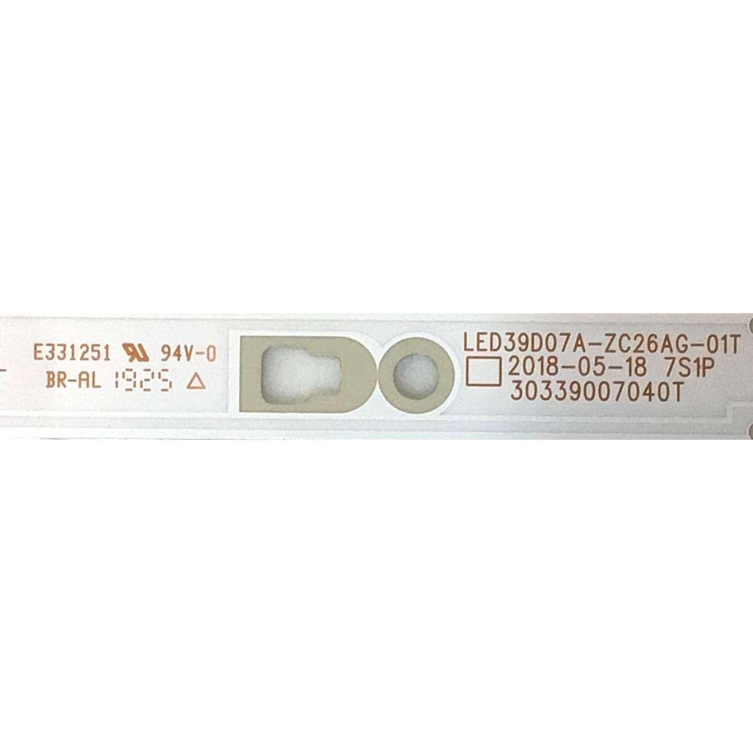 KIT DE LED'S PARA TV WESTINGHOUSE ( 3 PZ ) / NUMERO DE PARTE 30339007040T / 30339007041T / LED39D07B-ZC26AG-01T / LED39D07A-ZC26AG-01T / E331251 / PANEL V400HJ6-PE1 / MODELOS WR40FX2019 / 40C311 - Imagen 5