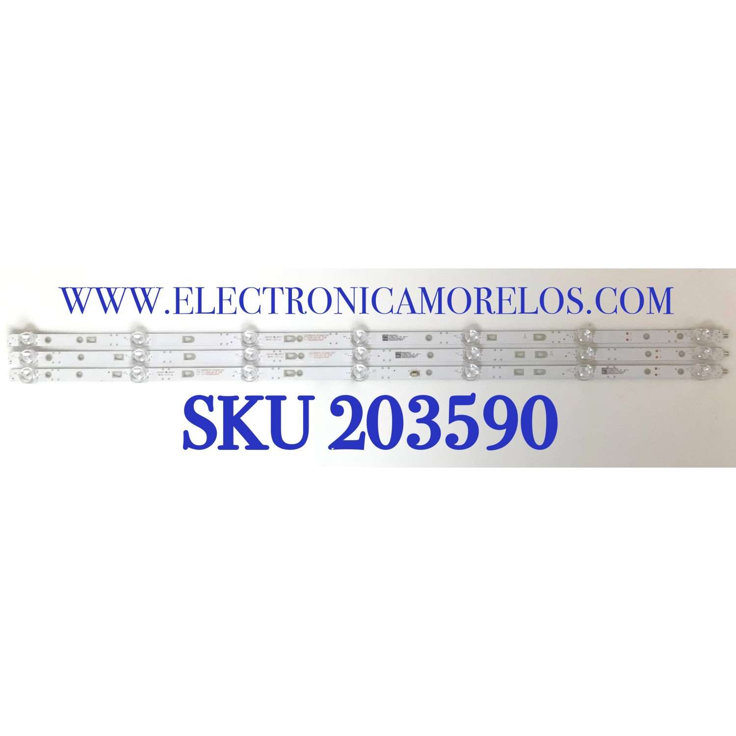 KIT DE LED'S PARA TV WESTINGHOUSE ( 3 PZ ) / NUMERO DE PARTE 30339007040T / 30339007041T / LED39D07B-ZC26AG-01T / LED39D07A-ZC26AG-01T / E331251 / PANEL V400HJ6-PE1 / MODELOS WR40FX2019 / 40C311