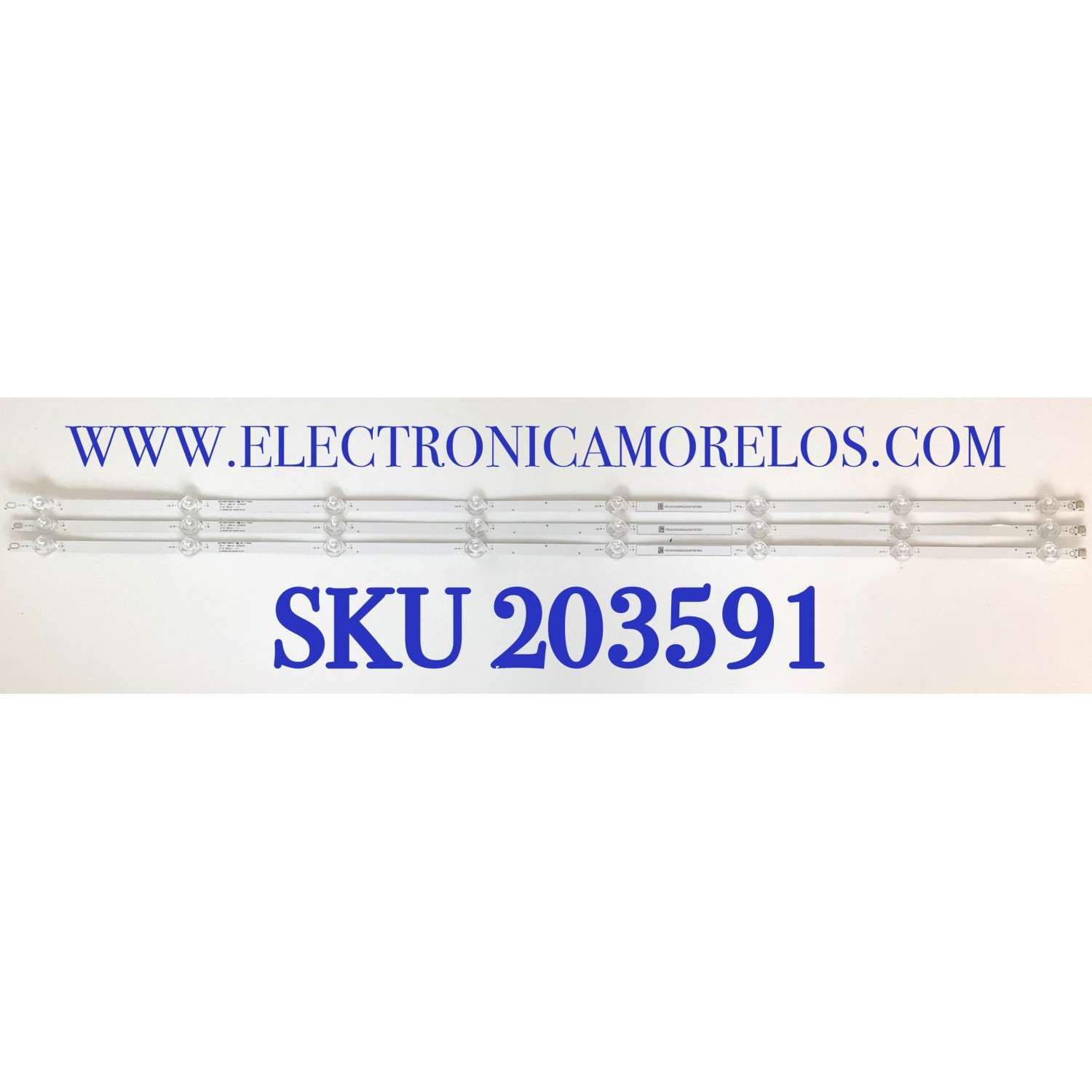 KIT DE LED'S PARA TV VIZIO ((3 PIEZAS)) / NUMERO DE PARTE JL.D50081330-202GS-M / JL.D50081330-202GS-M_V01 / 6C01B001SB000 A / 6C01B001SB000A / E479275 / PANEL V500DJ7-D03 REV.CT / MODELO V505-J09 / V505-J09 LIAIF9KX