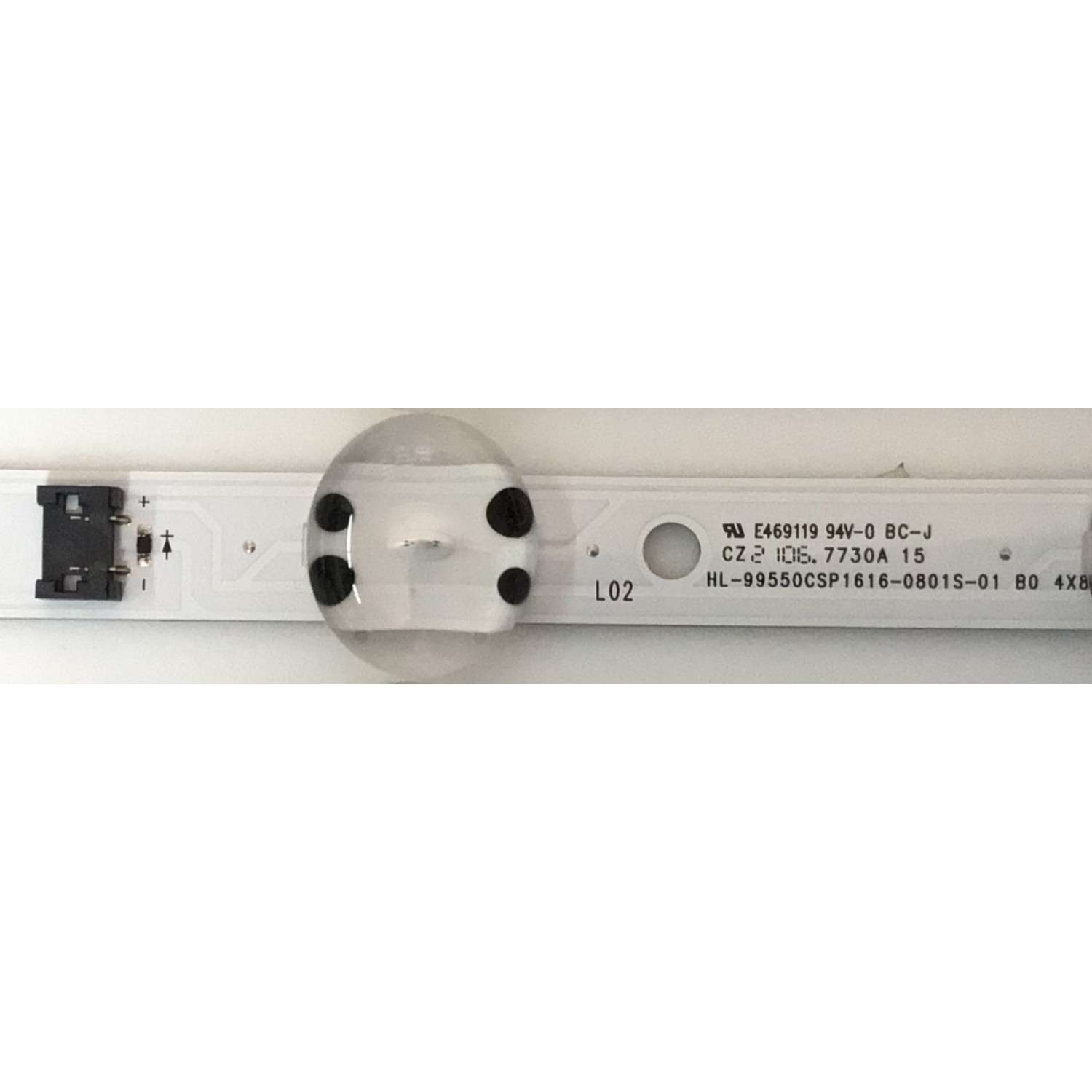 KIT DE LEDS PARA TV LG ORIGINAL 4 PIEZAS / NUMERO DE PARTE EAV65008301 / HL-99550CSP1616-0801S-01 / E469119 / MODELO 55UN6955ZUF - Imagen 3