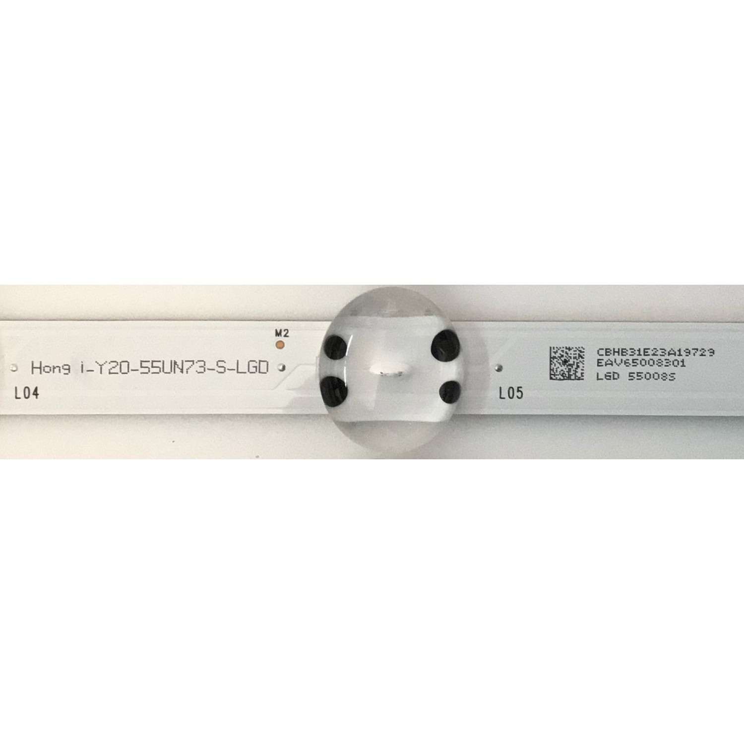 KIT DE LEDS PARA TV LG ORIGINAL 4 PIEZAS / NUMERO DE PARTE EAV65008301 / HL-99550CSP1616-0801S-01 / E469119 / MODELO 55UN6955ZUF - Imagen 2