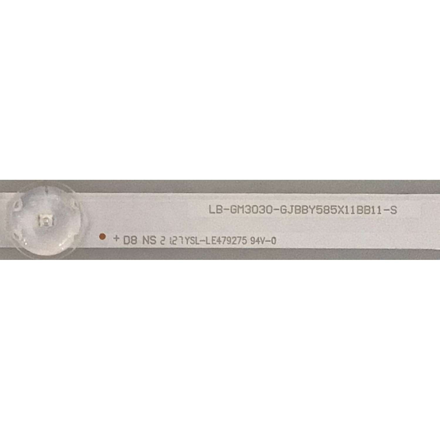 KIT DE LED'S PARA TV INSIGNIA ( 5 PZ ) / NUMERO DE PARTE 210BZ11D0B334BR02X / GJBBY585X11BB11 / LB-GM3030-GJBBY585X11BB11-S / YSL-LE479275 / 58BB11 / PANEL TPT580WR-U2T01D / MODELO NS-58F301NA22 / NS-58F301NA22 REV A - Imagen 4