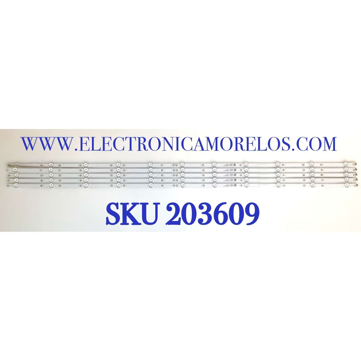 KIT DE LED'S PARA TV INSIGNIA ( 5 PZ ) / NUMERO DE PARTE 210BZ11D0B334BR02X / GJBBY585X11BB11 / LB-GM3030-GJBBY585X11BB11-S / YSL-LE479275 / 58BB11 / PANEL TPT580WR-U2T01D / MODELO NS-58F301NA22 / NS-58F301NA22 REV A