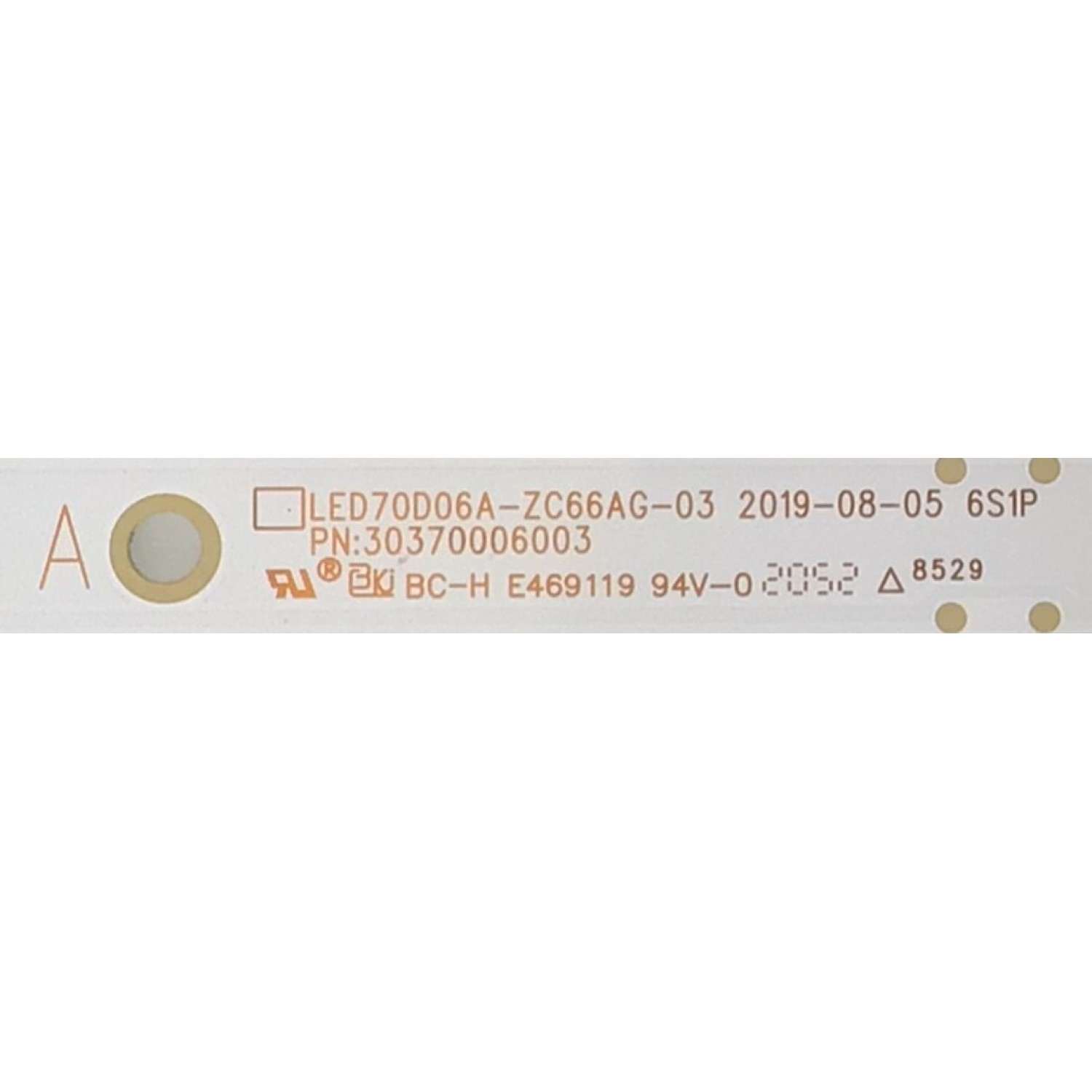 KIT DE LED'S PARA ONN·ROKU TV (12 PIEZAS) / NUMERO DE PARTE LED70D06A-ZC66AG-03 / 30370006003 / 70000M07S / PANEL JE695R3HB9L / MODELO 100012588 (70 PULGADAS) - Imagen 4