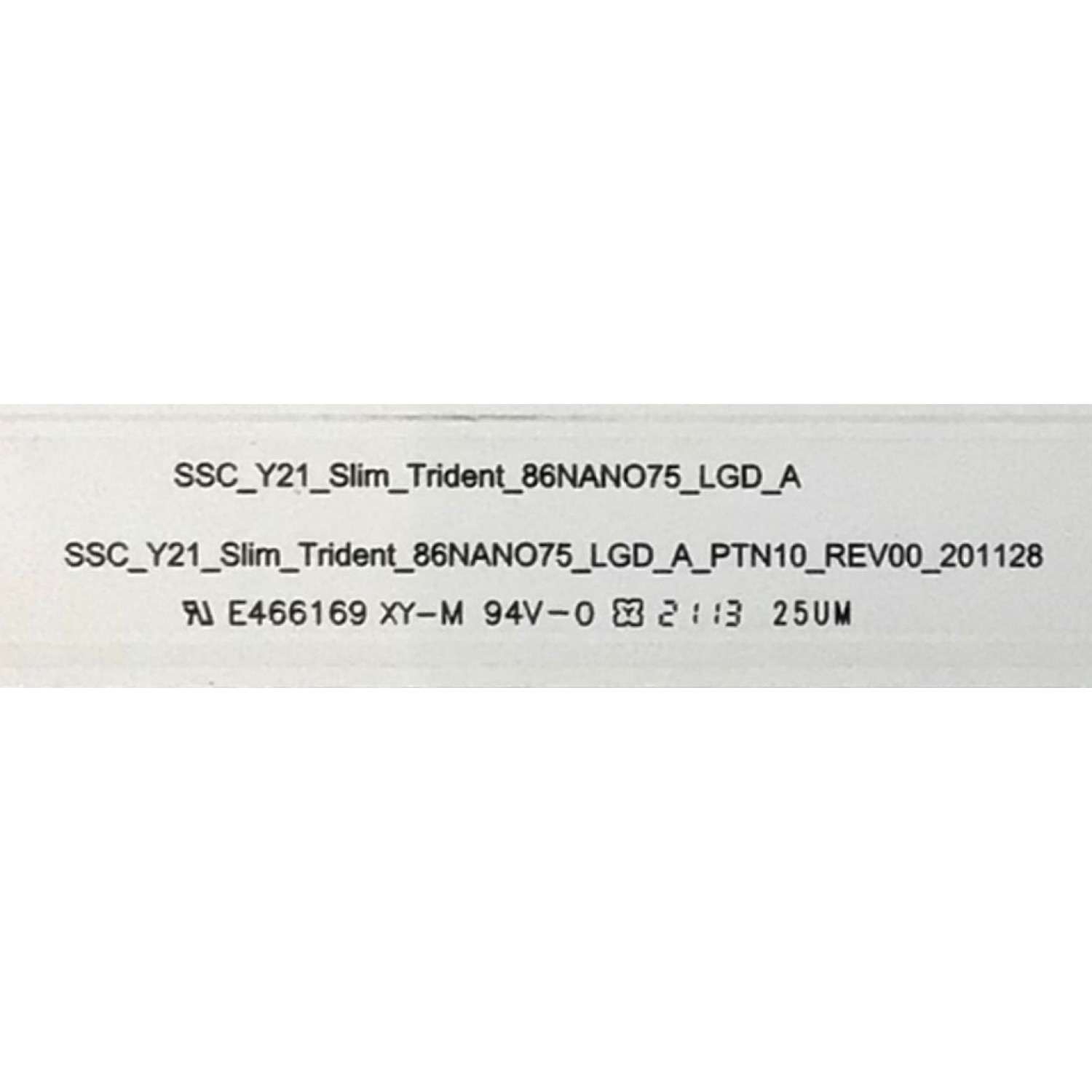 KIT DE LED'S PARA TV LG ( 22 PZ ) / NUMERO DE PARTE EAV65016901 / EAV65017001 / 86NANO75 / E466169 / PANEL NC860TQF-AAKP1 / MODELO 86NANO75UPA / 86NAN075UPA / 86NANO75UPA.BUSYLKR / 86NAN075UPA.BUSYLKR - Imagen 3
