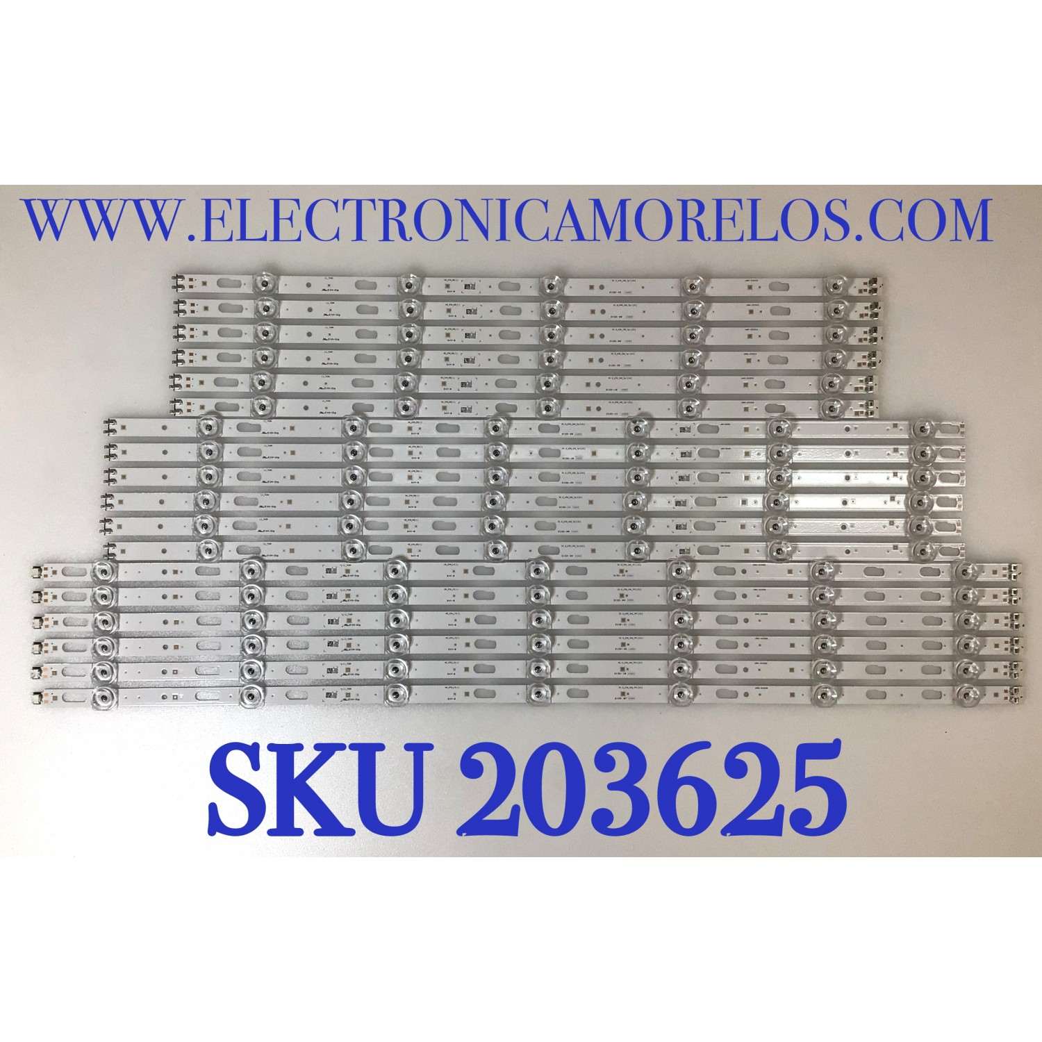 KIT DE LED'S PARA TV SAMSUNG ((18 PIEZAS)) / NUMERO DE PARTE BN96-52407A / BN96-52408A / BN96-52409A / LM41-01030A / LM41-01031A / LM41-01032A / 52407A / 52408A / 52409A / 86MR00 / 86LR00 / 86RR00 / PANEL CY-BT086FGEV2H / MODELO UN86TU9010FXZA BB01