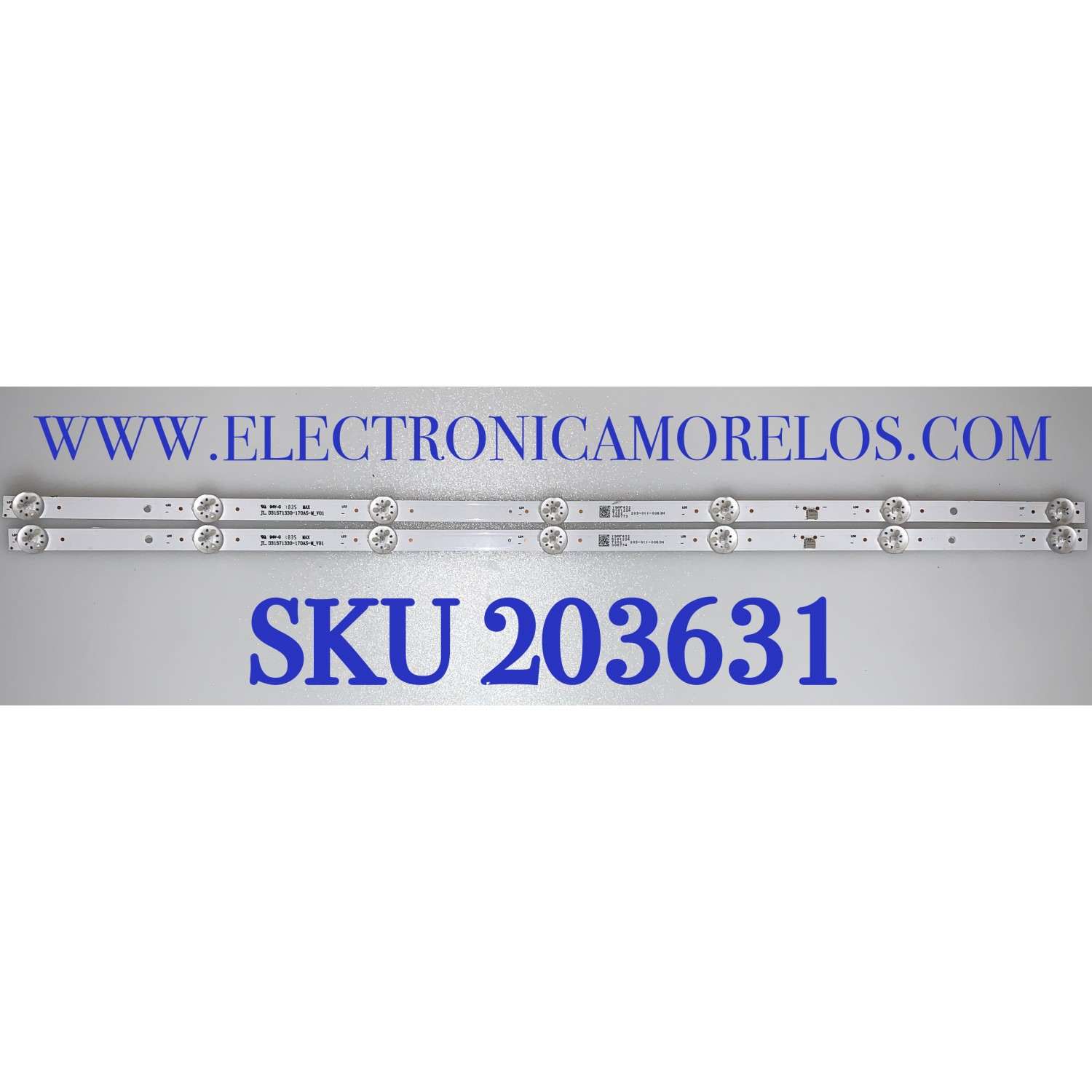 KIT DE LED'S PARA TV POLAROID ( 2 PZ ) / NUMERO DE PARTE JL.D31571330-170AS-M / JL.D31571330-170AS-M_V01 / 19AF432 / MODELO 32T2H B