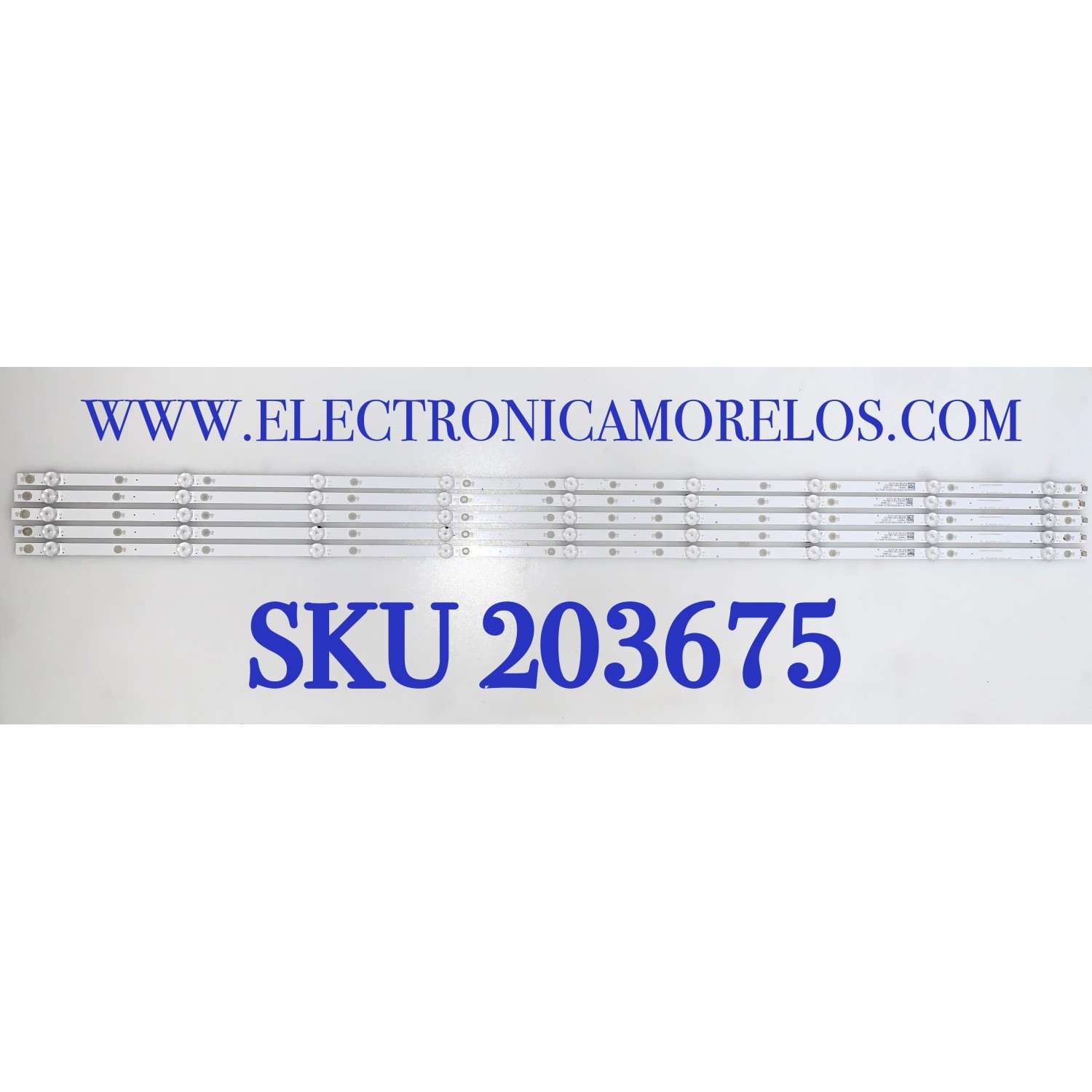 KIT DE LED'S PARA TV VIZIO ( 5 PZ ) / NUMERO DE PARTE LB-GM3030-GJVIZIO555X9VB19-X / E466169 / LB-GM3030-GJVIZI0555X9VB19-X / MODELO V555-G1 / V555-G1 LTCDYILW / V555-G1 LTCDYILV