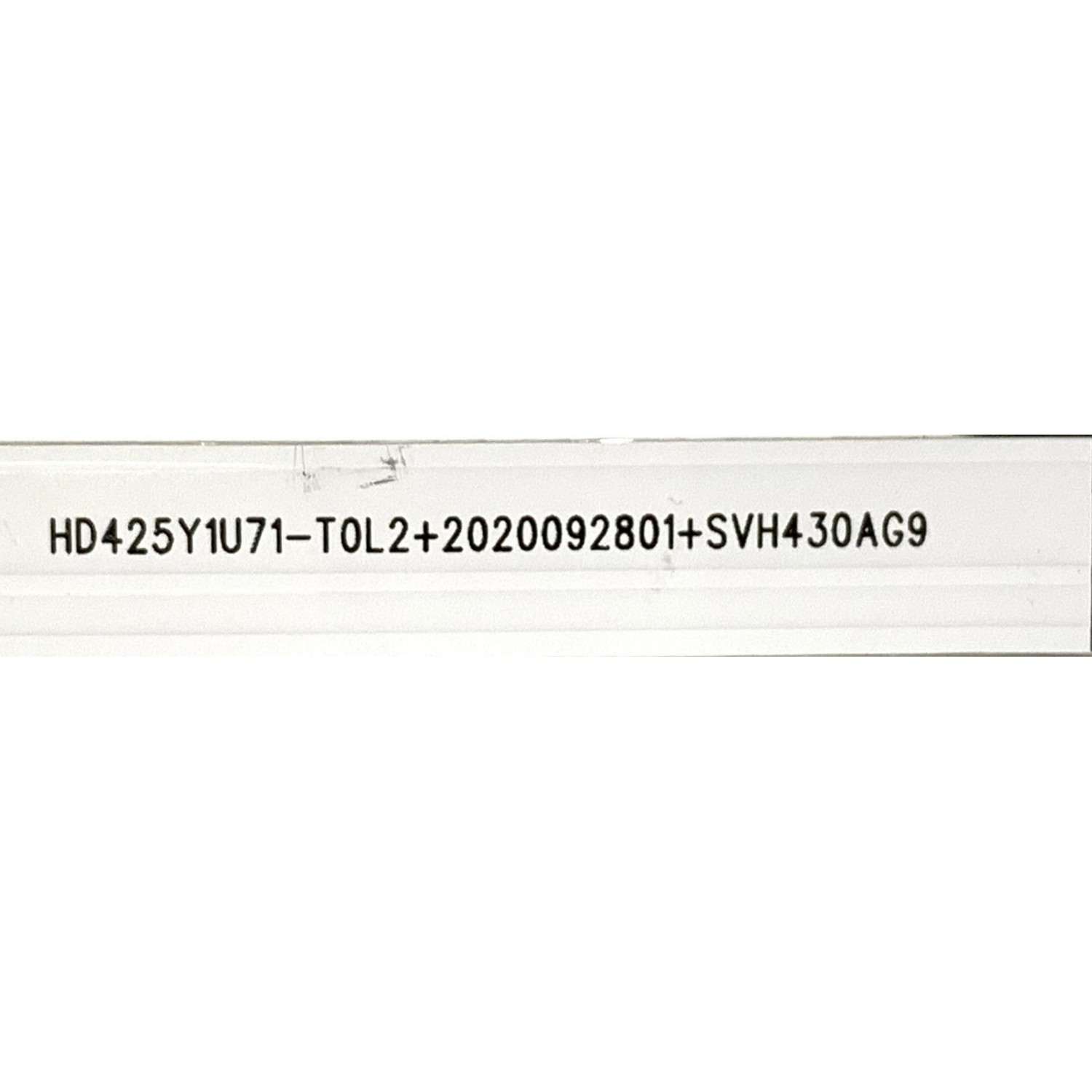 KIT DE LED'S PARA TV HISENSE ((3 PIEZAS)) / NUMERO DE PARTE CRH-BXBT43Y13030080309UREV1.0 / HD425Y1U71-T0L2+2020092801+SVH430AG9 / 26241700 / 1252536 / PANEL HD425Y1U71-T0L2 / DISPLAY HV430QUB-F70 / MODELOS 43A6H / 43A6G / 43A68G / 43A6GX3 / 43C350KU - Imagen 2