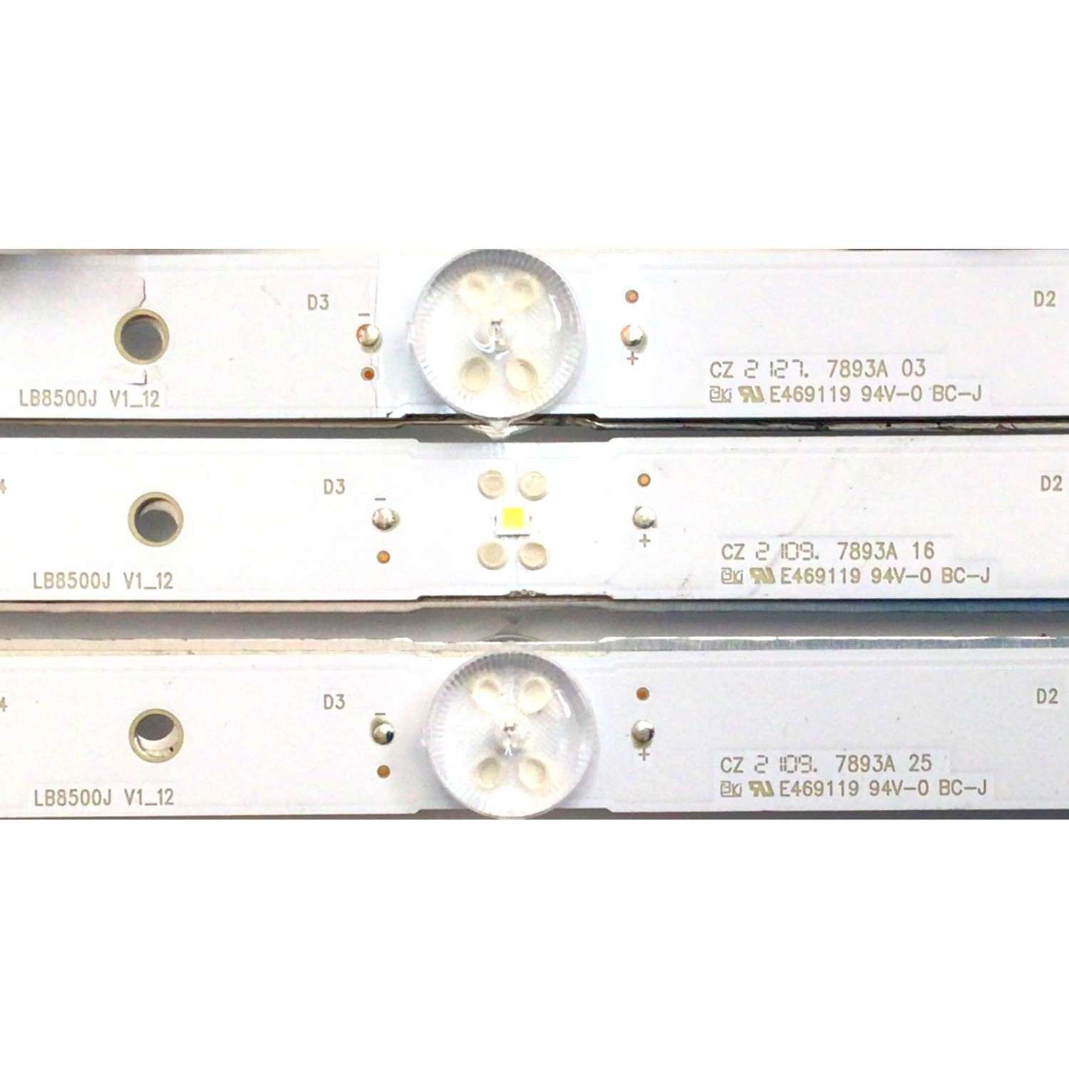 KIT DE LED´S PARA TV SONY ( 64 PZ )/ NUMERO DE PARTE LB8500J V0_12 / LB8500J V1_12 / 8500J00011 / E469119 / 7893A  / PANEL YDBO085DAU02 / MODELO XR-85X95J - Imagen 3