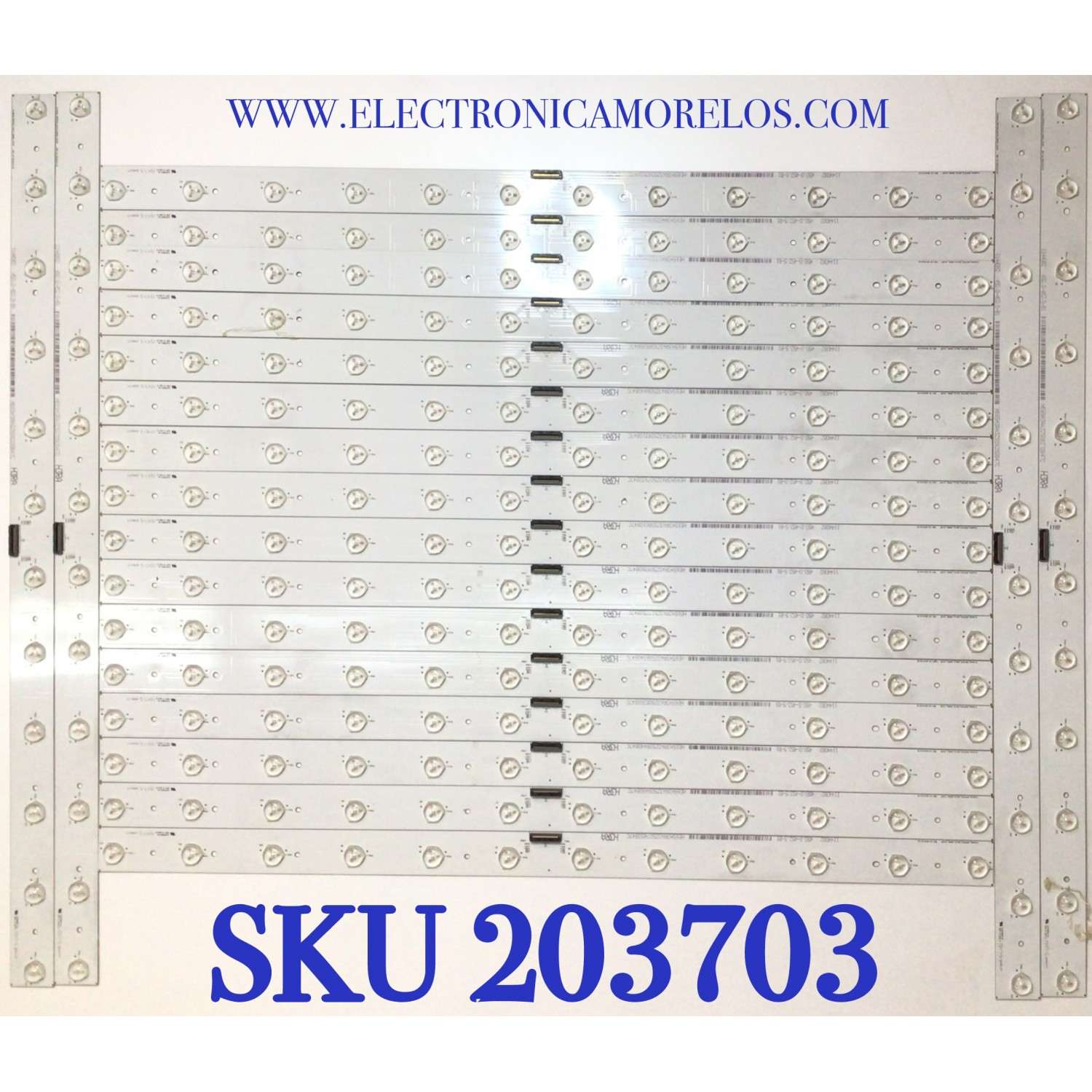 KIT DE LEDS PARA TV SHARP / HISENSE ( 20 PZ ) / NUMERO DE PARTE 1144082 HISENSE_65XT910_20X12_3030C_1S12P / E227809 / 224G177 / MODELO LC-65N9000U / 65H10B