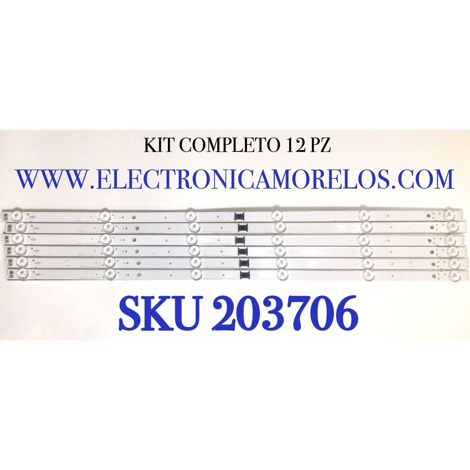 KIT DE LED´S PARA TV SONY 12 PIEZAS ORIGINALES / NUMERO DE PARTE LM41-01057A / L3_PHN_LYX_F5_CFM_S6_2_R1.0_UAC_LM41-01057A / L3_PHN_LYX_F5_CFM_S6_2_R1.1_V53_LM41-01057A / PANEL YSBM065CN011 / MODELO KD-65X80J / KD-65X80K / KD-65X80CJ