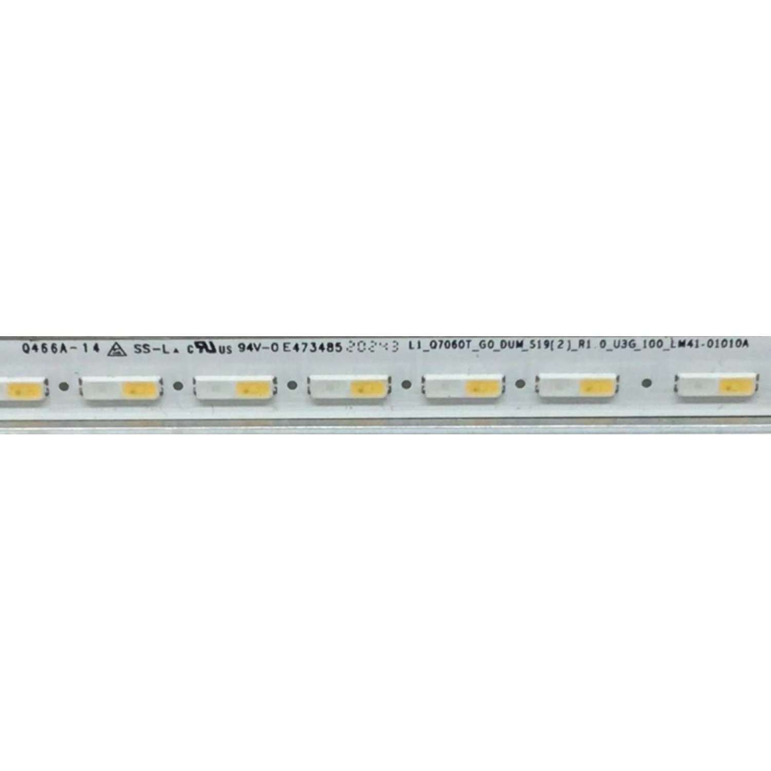 LED PARA TV SAMSUNG QLED / NUMERO DE PARTE BN96-51713A / BN61-17294X001 / L1-Q7060T_G0_DUM_S19(2)_R1 0_U3G_100_LM41-01010A / L1-Q7060T_G0_DUM_S19(2)_R1  / 0_U3G_100_LM41-01010A / LM41-01010A / MODELOS QN70Q6D / QN70Q60 / QN70Q70 / (MEDIDAS 1.54M x 20CM) - Imagen 4