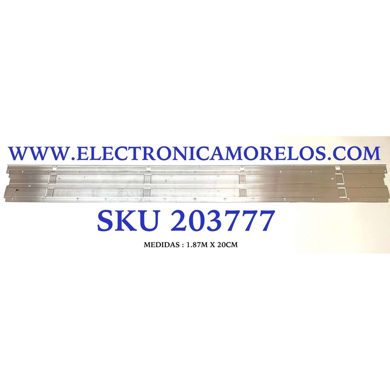 LED PARA TV SAMSUNG / NUMERO DE PARTE 50494A / BN96-50494A / BN61-16874A / L1_Q7060T_H5_DUM_S50(1)_R1.3_TC9_100_LM41-00862A / BN61-16874A-001 / LM41-00862A / PANEL CY-RT085FGAV2H / MODELOS QN85Q6D / QN85Q7D / QN85Q60 / QN85Q70 / (MEDIDAS 1.87M x 20CM)