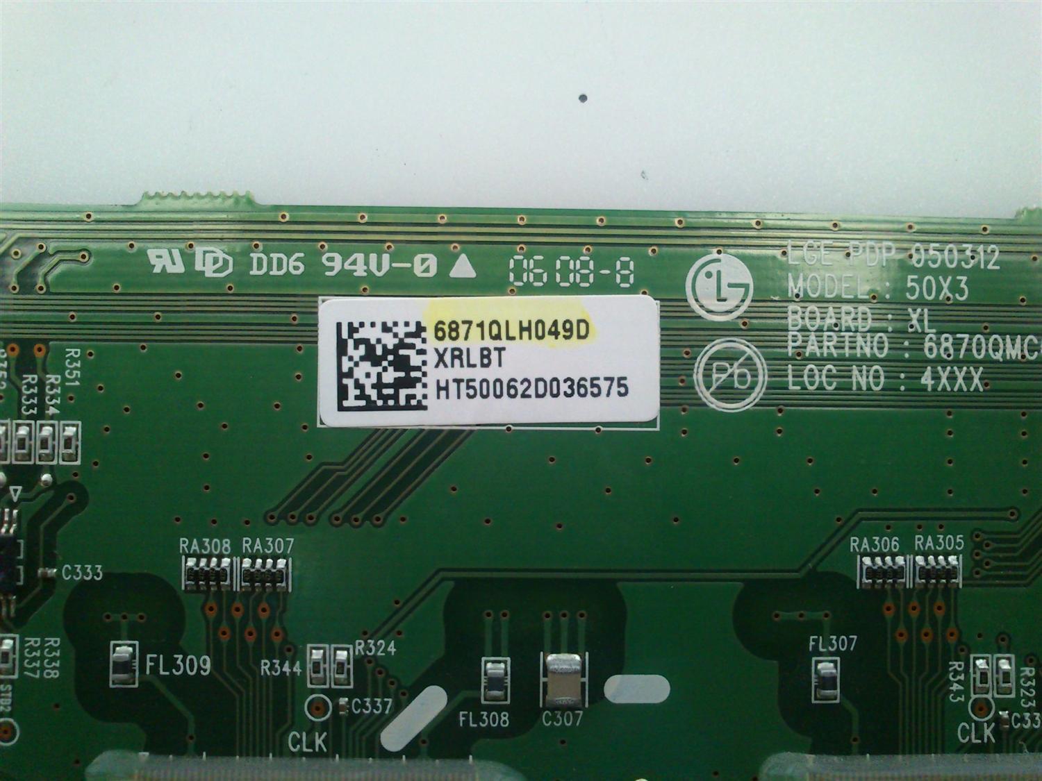 LEFT XR BUFFER LG 6871QLH049A MODELO 50PC3D-UC   - Imagen 2